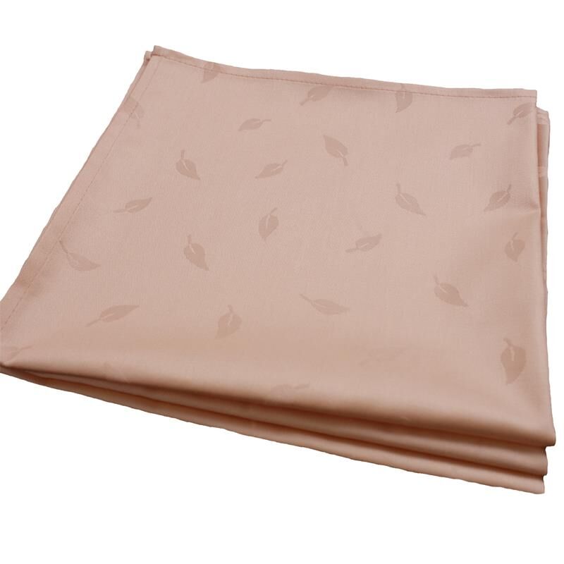 Damast Serviette 50x50 cm Blätter Orange/Apricot
