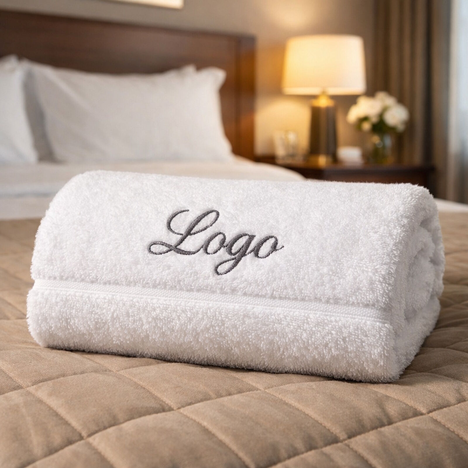 Hotel Handtuch 50x100 individuelles Logo