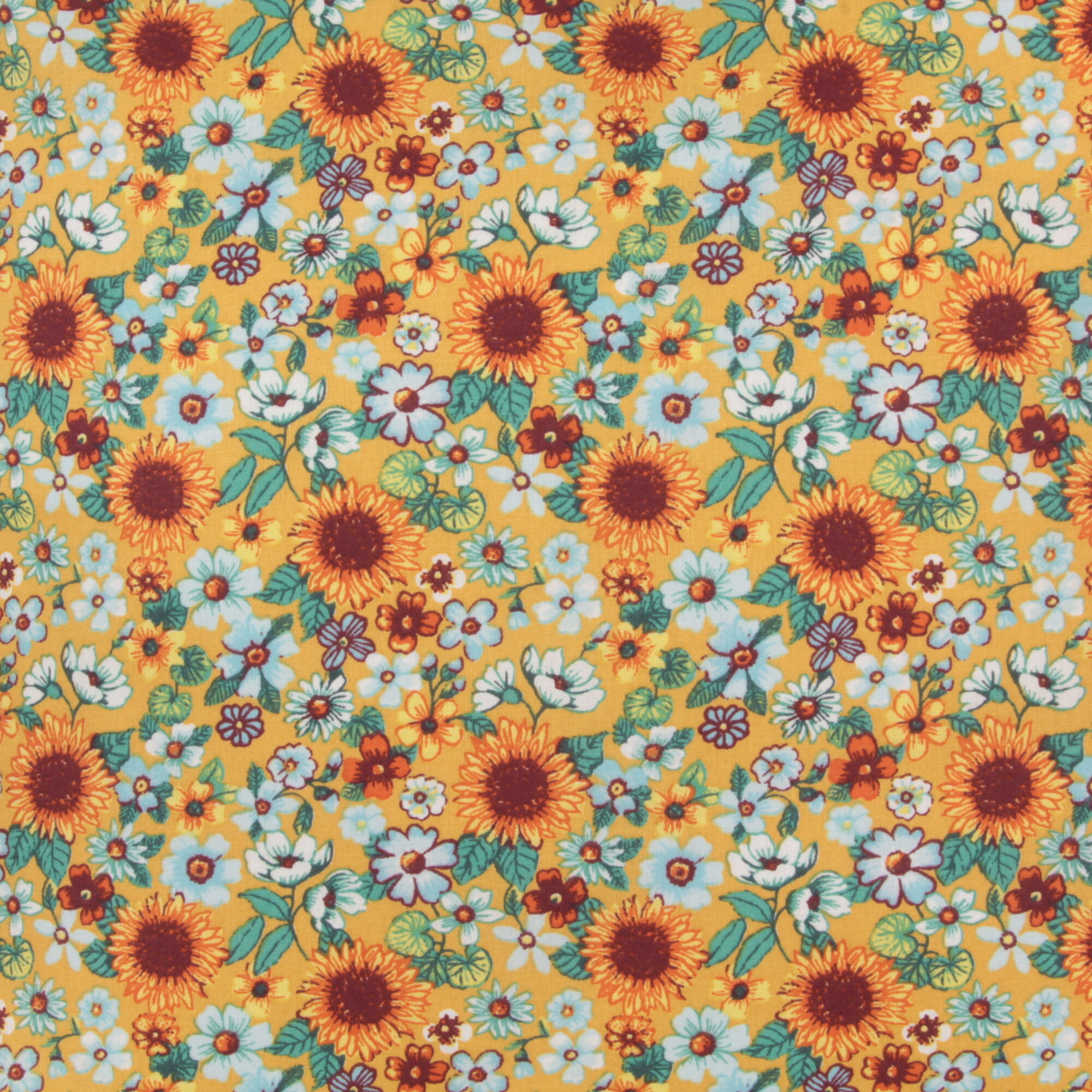 Sonnenblumen Kissenbezug 40x40 Gelb