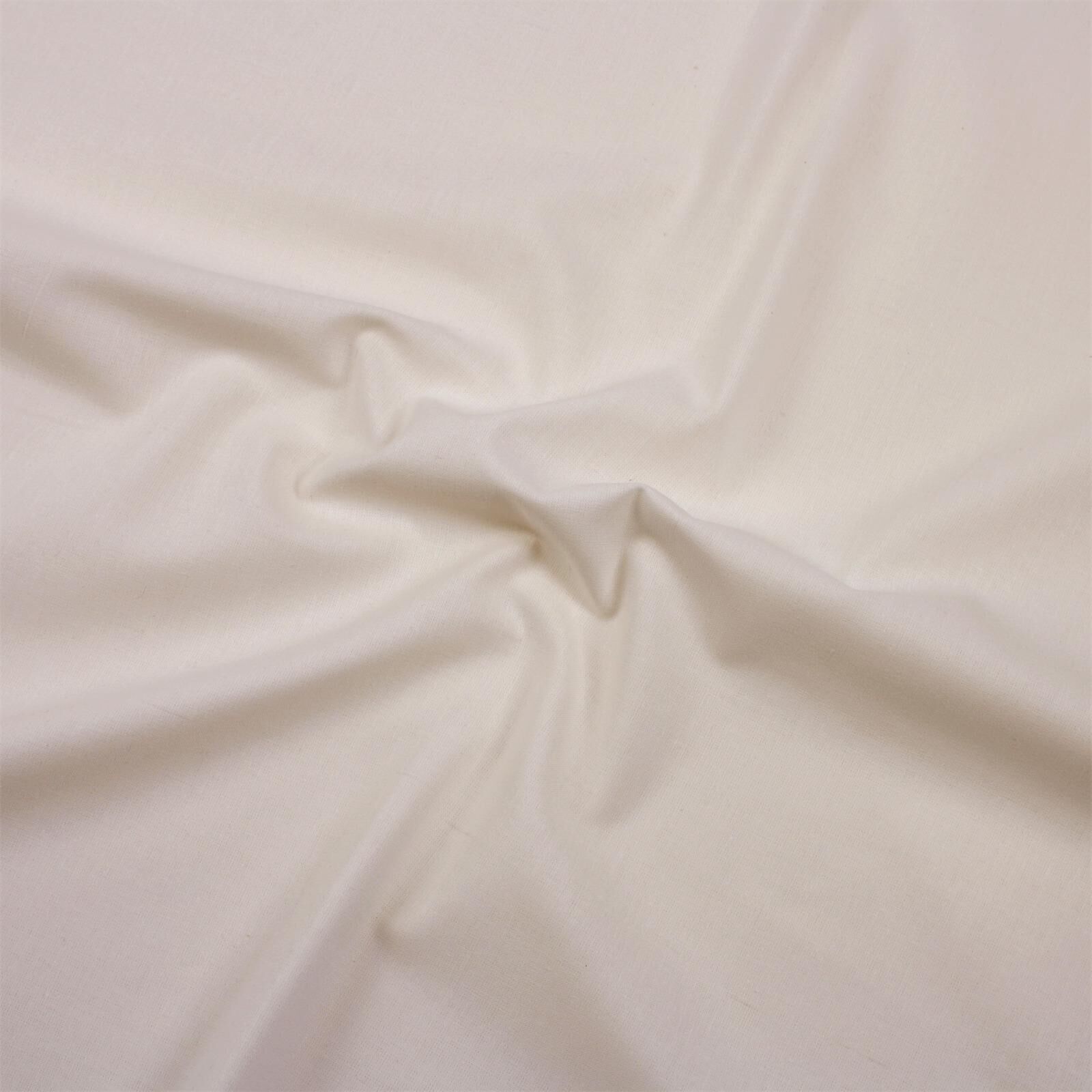 Stoff Meterware Baumwolle Linon Creme Natur