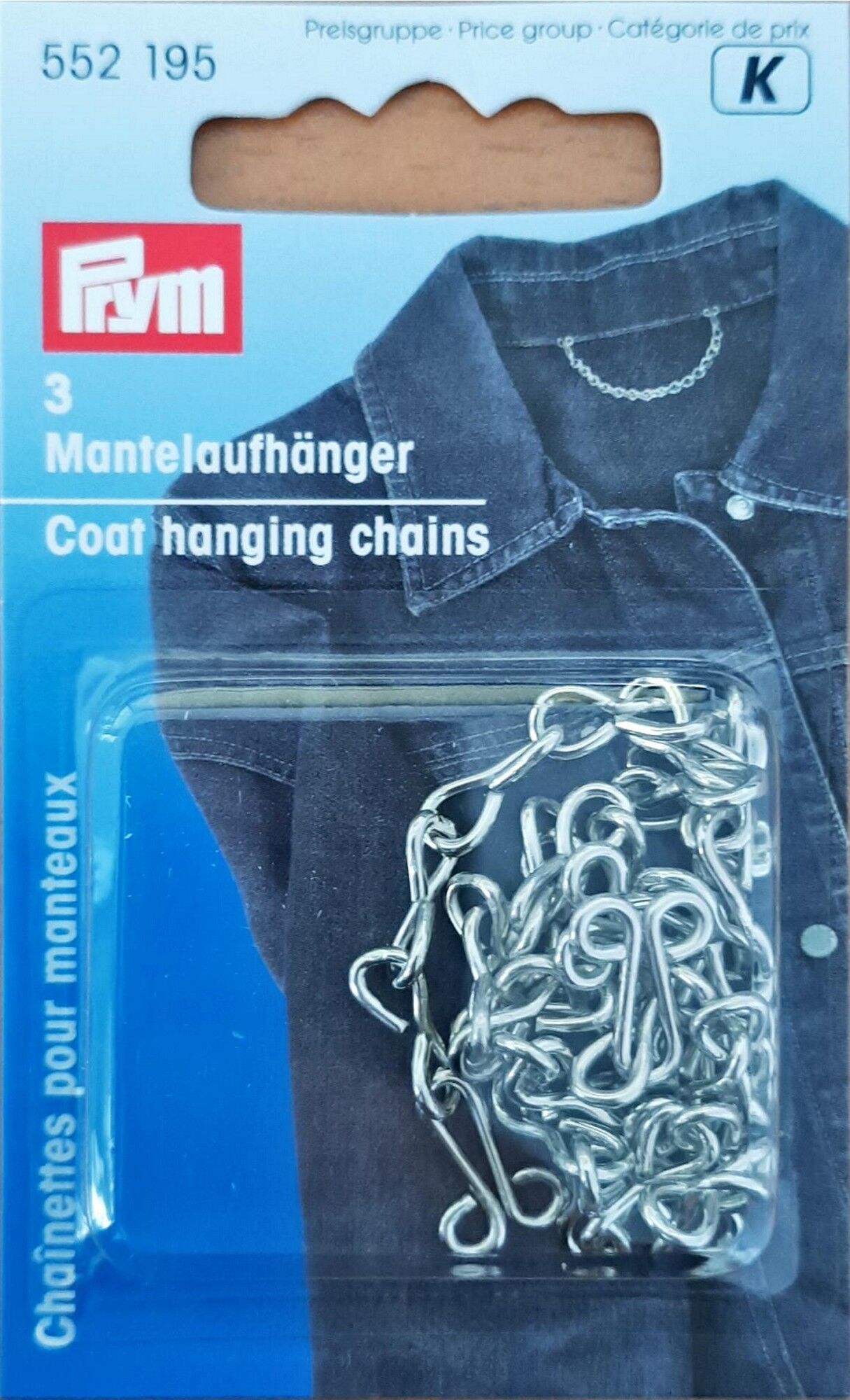 Mantelaufhänger EIS silberfarbig
