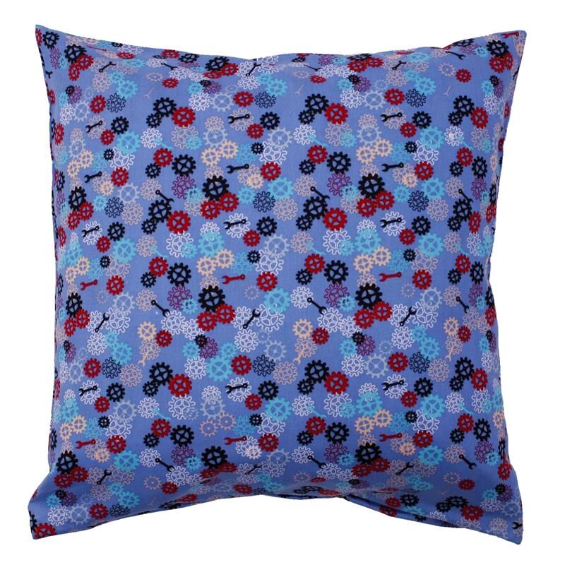 Komplettkissen 40x40 cm Technik Werkzeug Blau