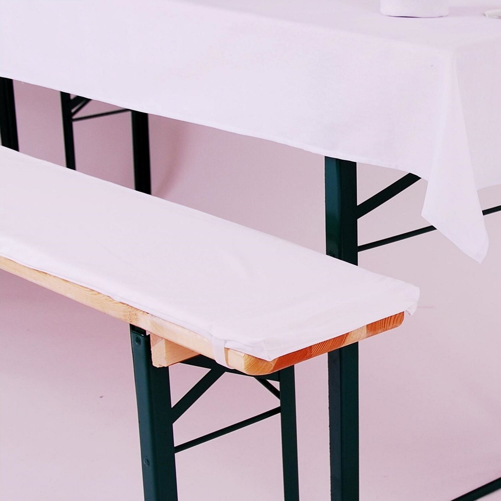 Tischdecke und Auflagen Set Weiß