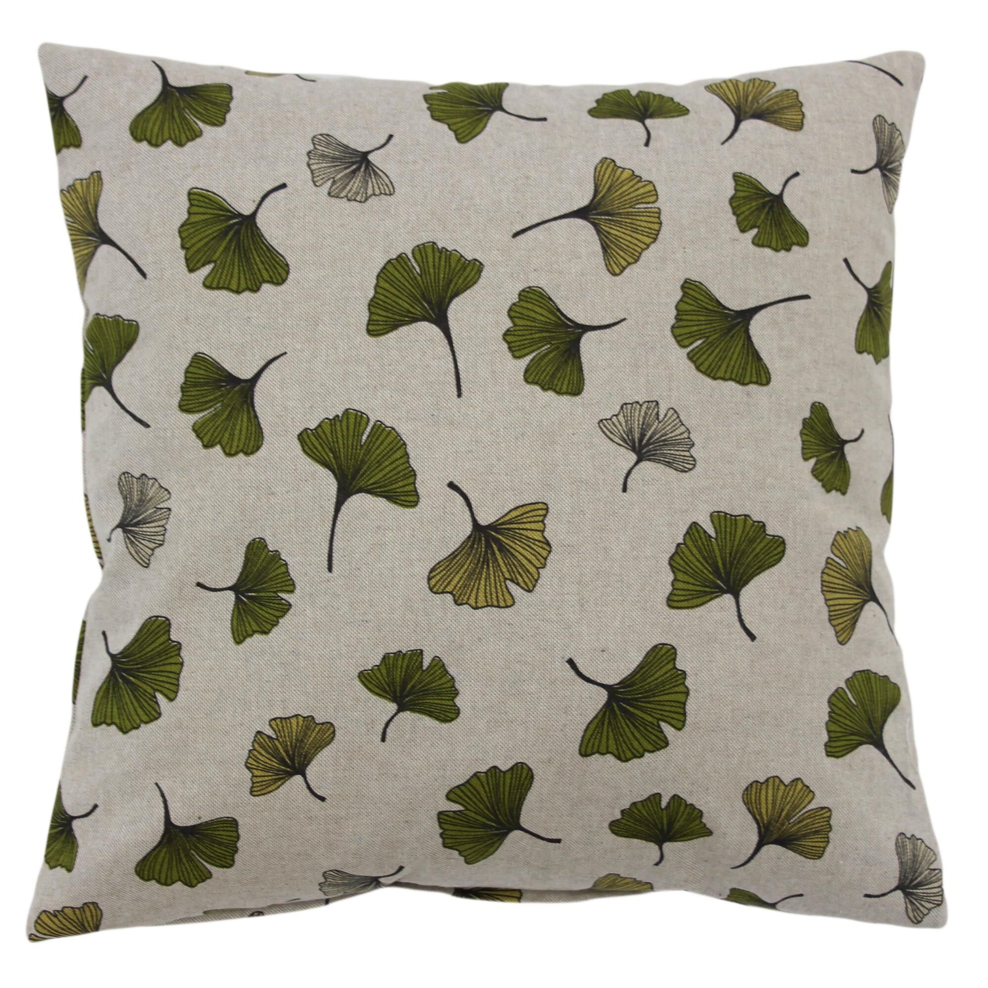 Ginkgo Kissenbezug 40x40 Grün