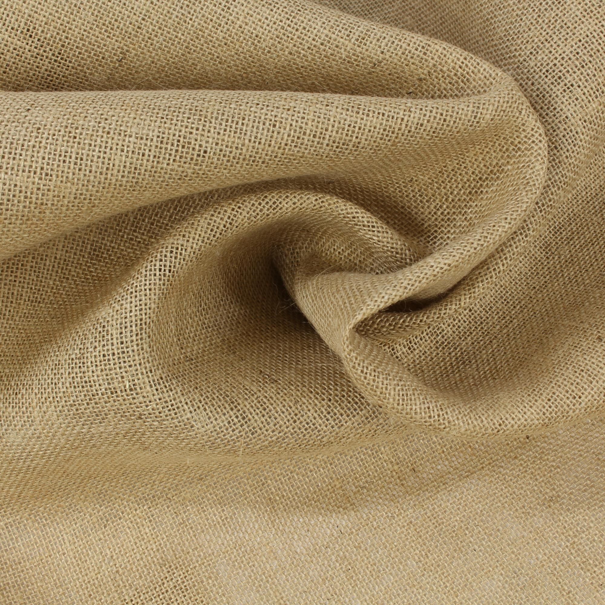 Stoff Meterware Jute Natural