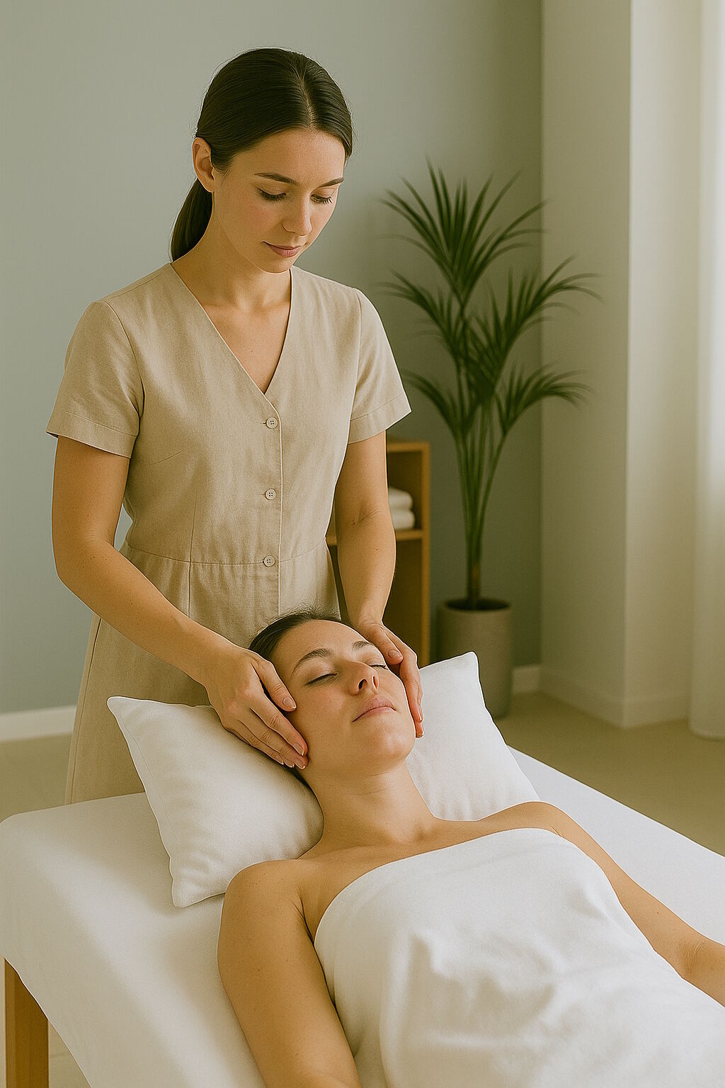 Kissenbezug Uni Weiß Baumwolle Linon RV