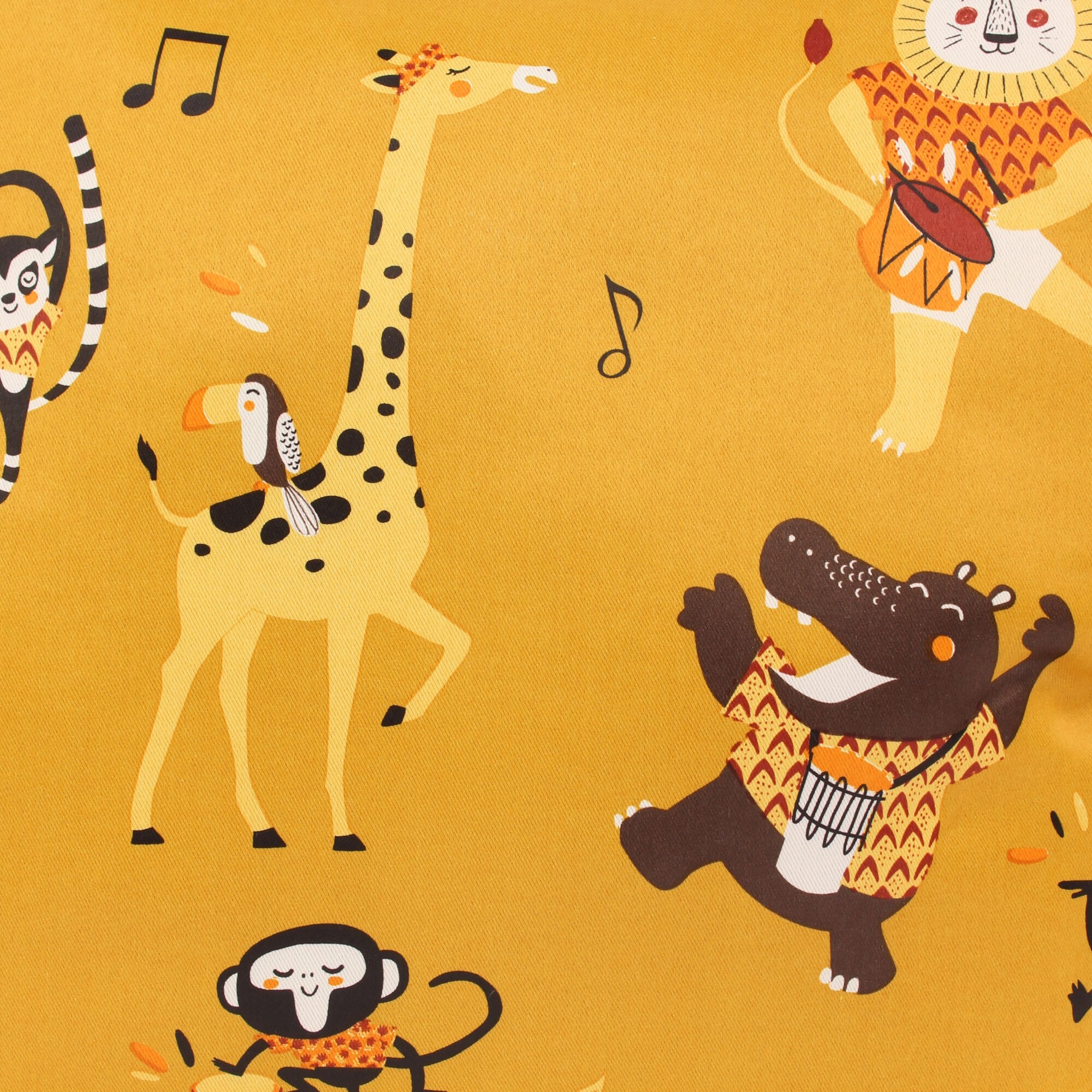 Kissenbezug 40x40 cm Tanzende Tiere Polyester