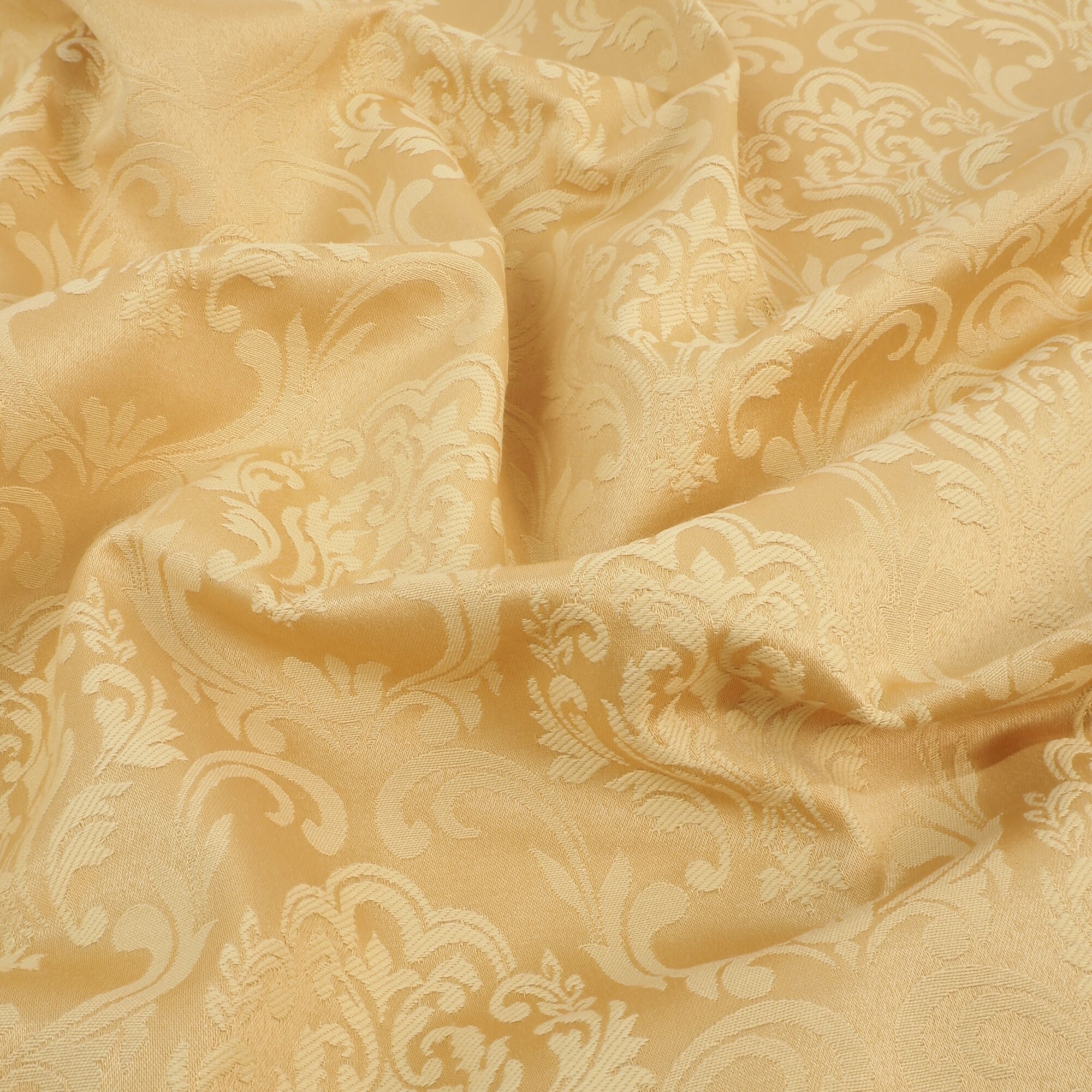Stoff Premium Jacquard blühender Barock Gelb 280cm