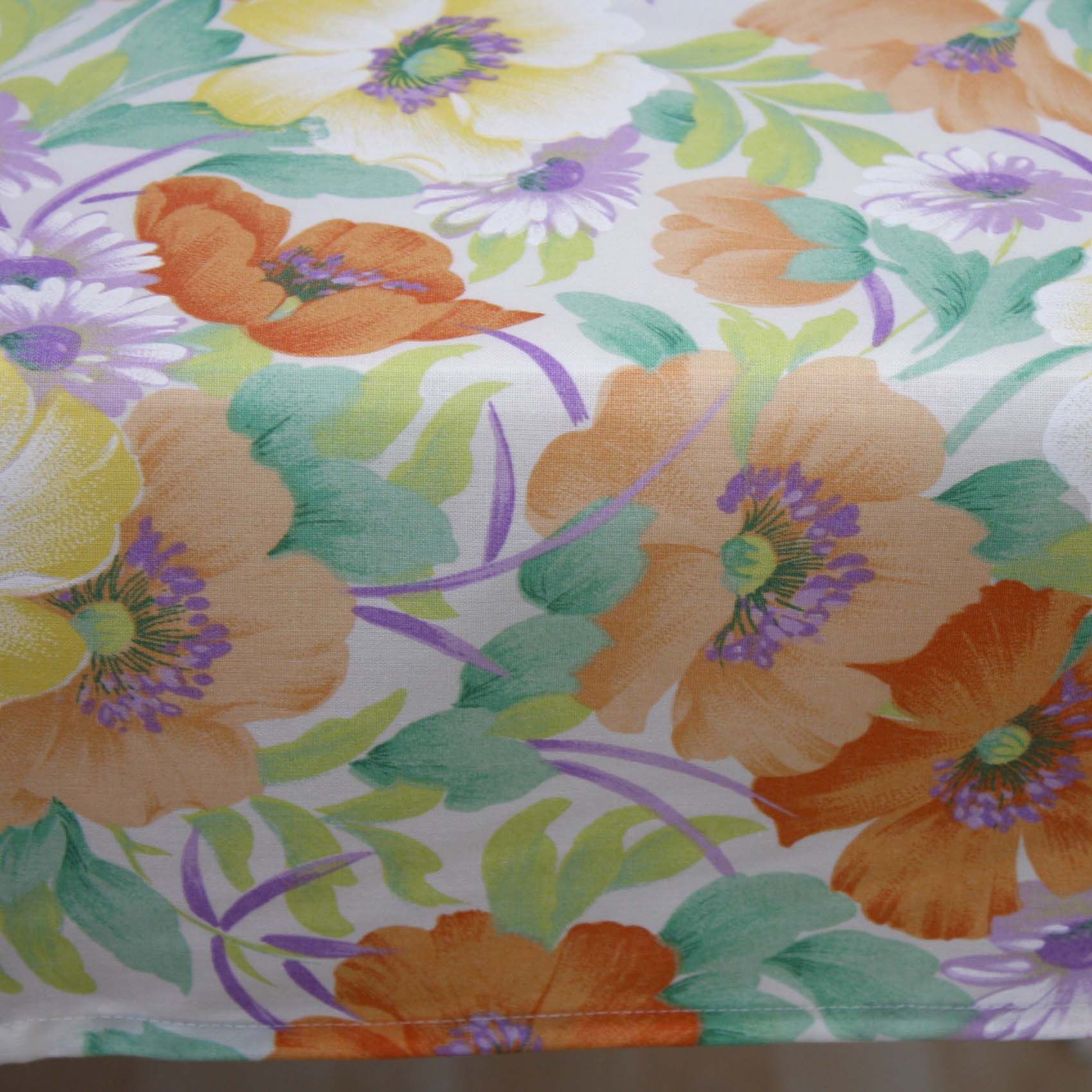 Outdoor Tischdecke Blumen Orange-80x80 cm