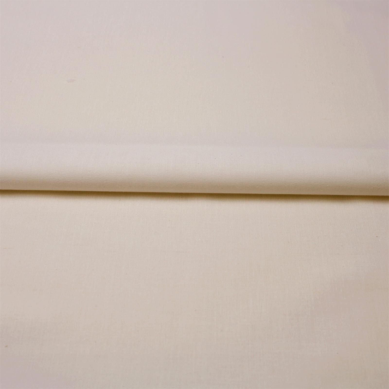 Stoff Meterware Baumwolle Linon Creme Natur