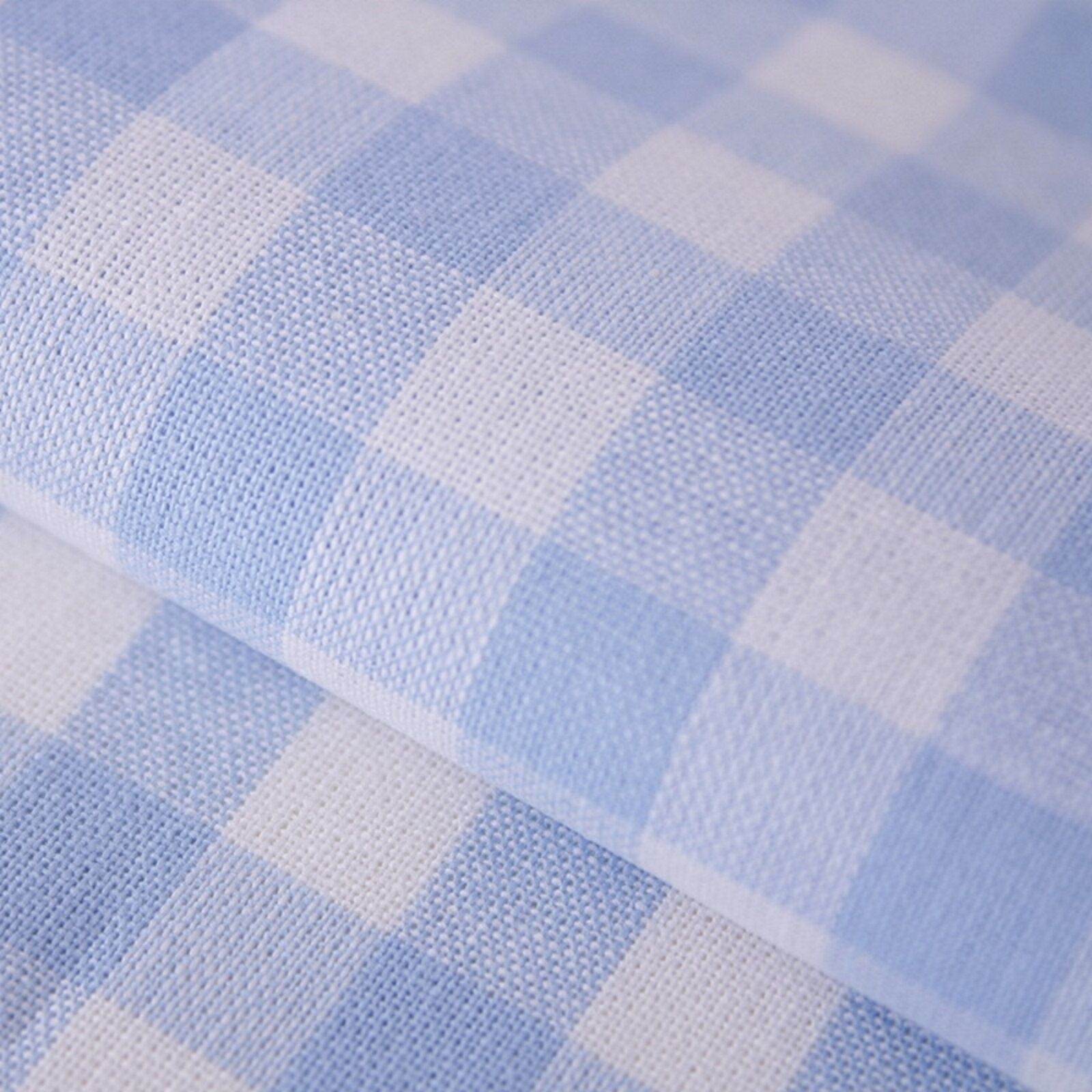 Stoff Meterware Karo 1x1 cm Hellblau