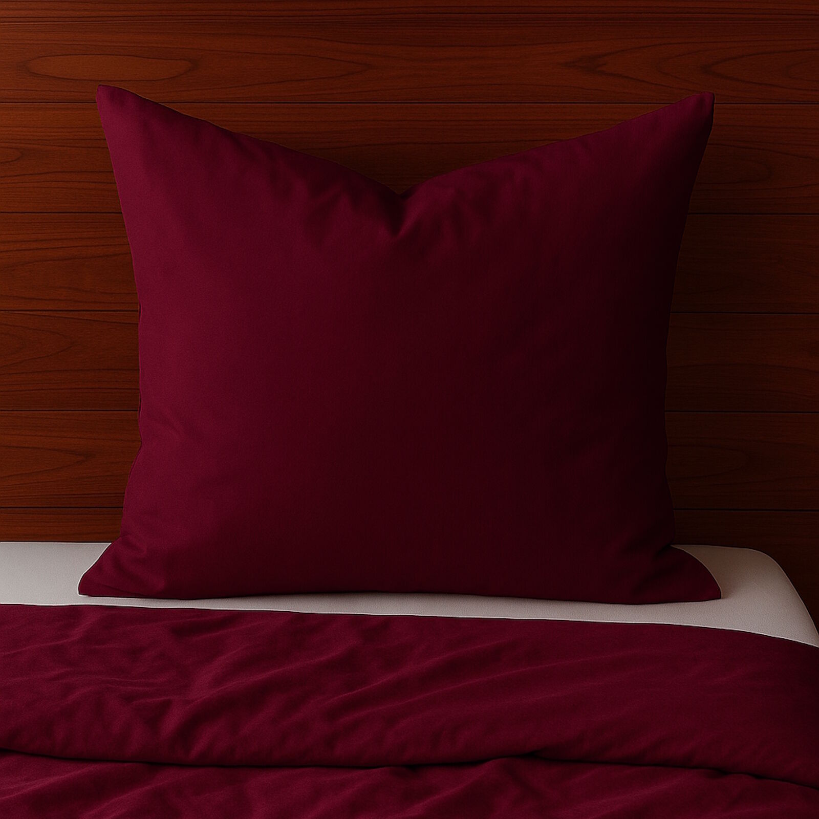 Leinen Bettwäsche Bordeaux Rot Dunkelrot