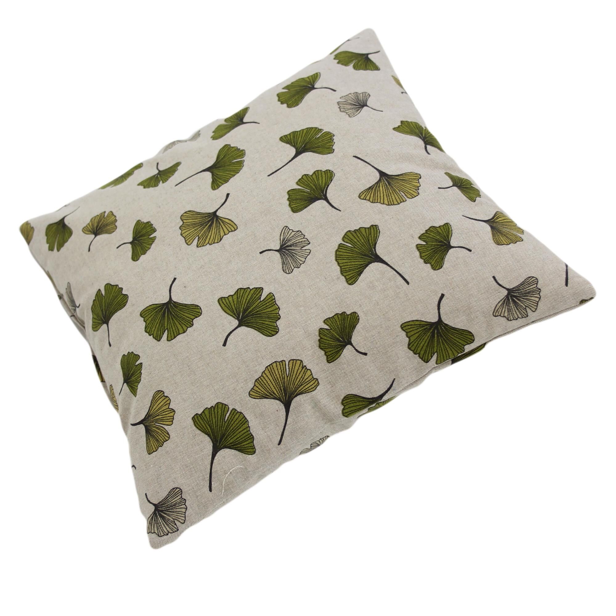 Ginkgo Kissenbezug 40x40 Grün