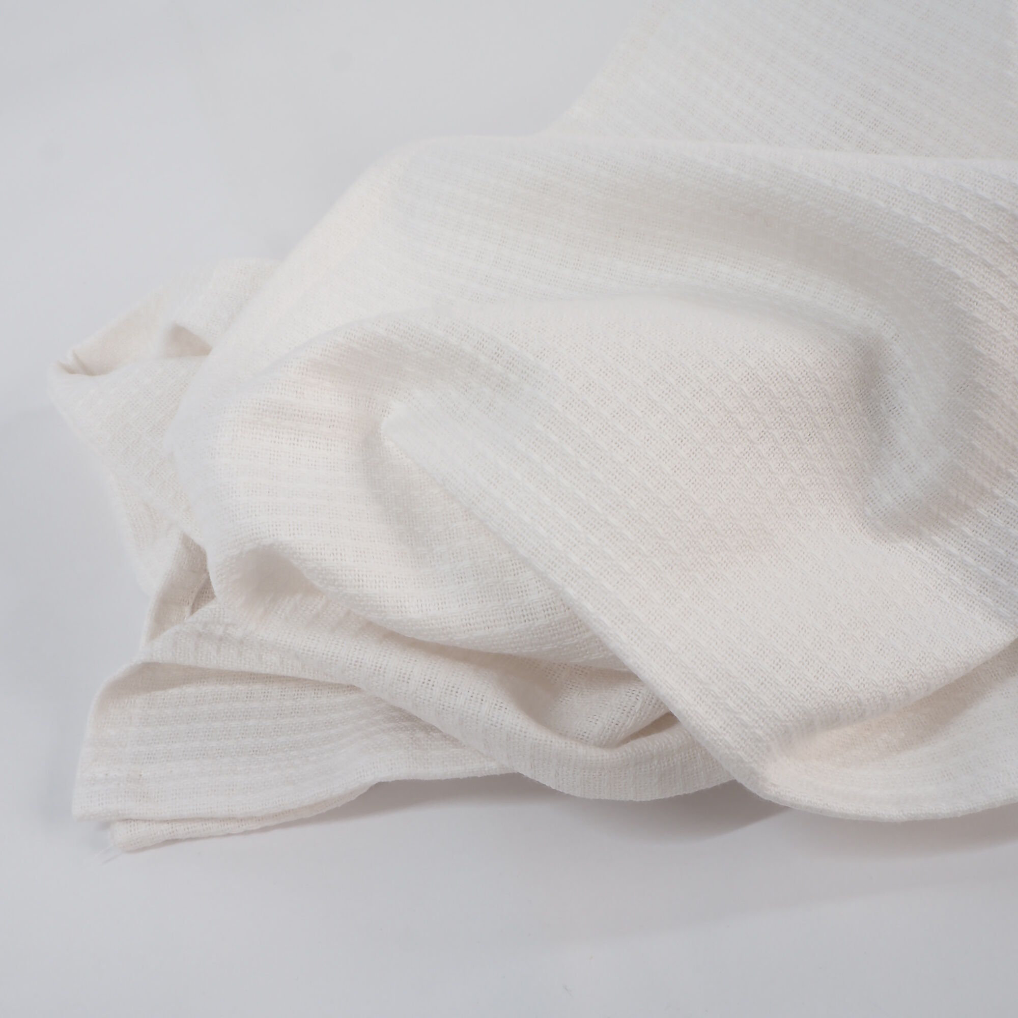 Massagelaken 100x200 cm Struktur Weiß Baumwolle