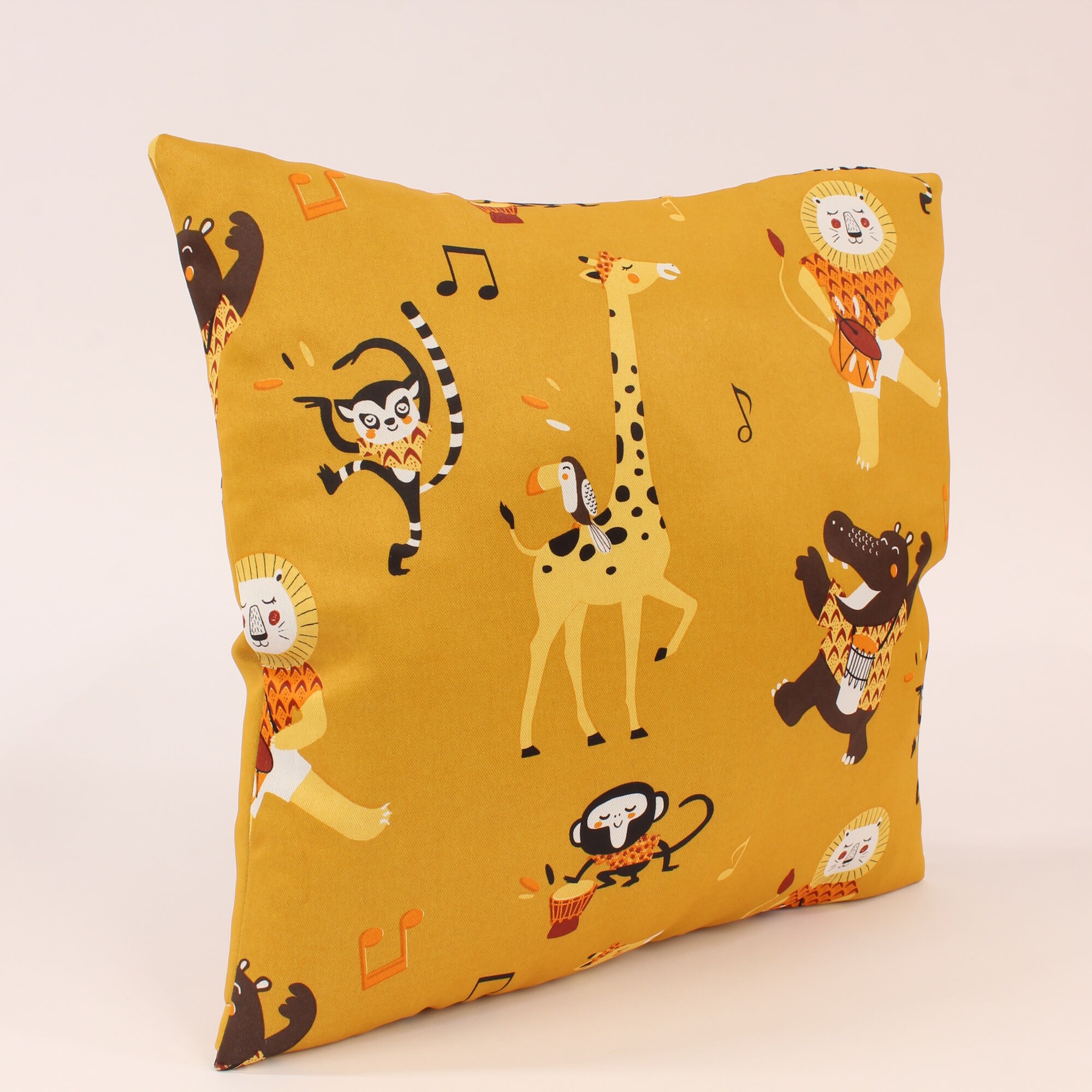 Kissenbezug 40x40 cm Tanzende Tiere Polyester
