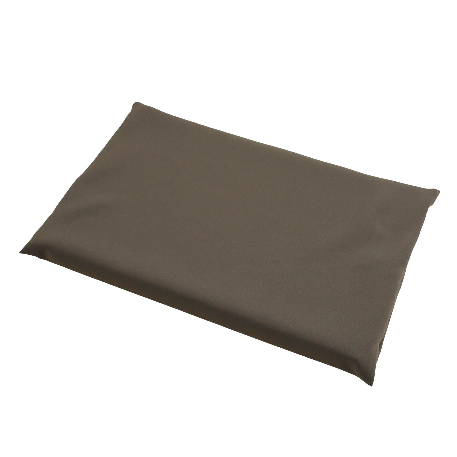 Sitzkissen Polyester Khaki Dunkel 37x23x3 cm Bezug abnehmbar
