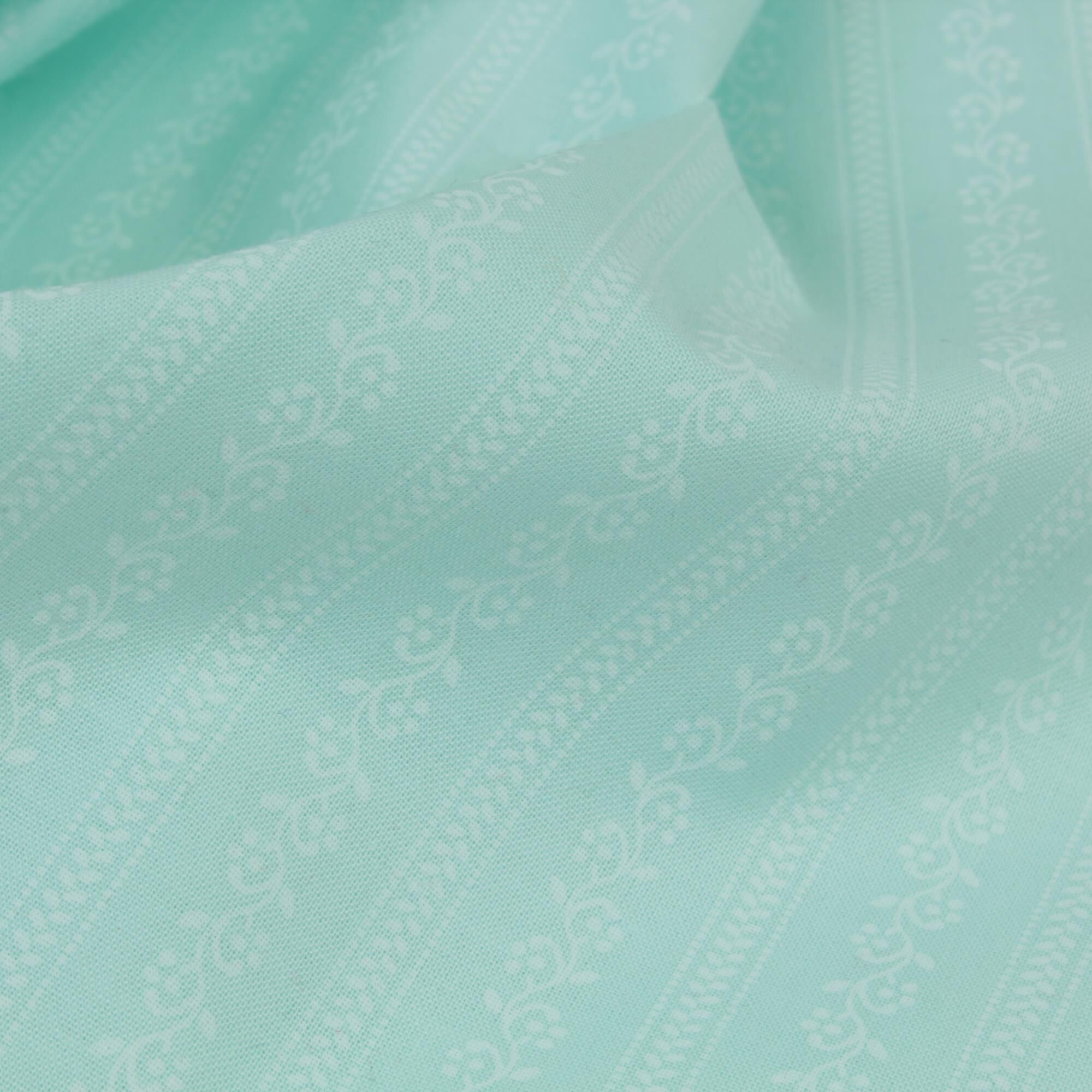 Stoff Meterware Blumen Streifen Susi Mint Dirndl