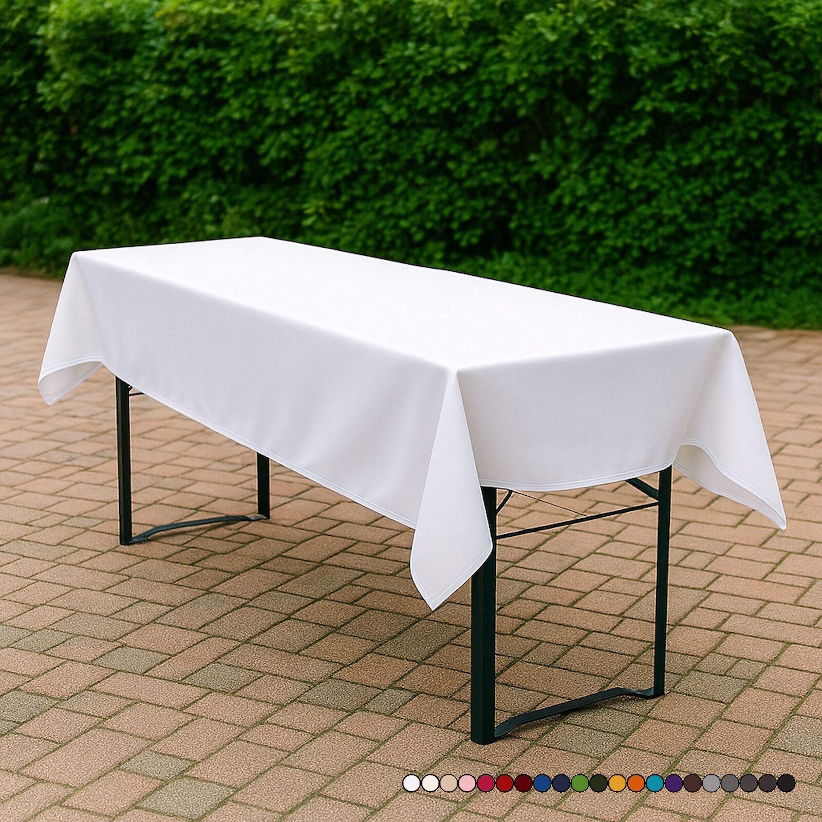 Biertisch Tischdecke Baumwolle Linon