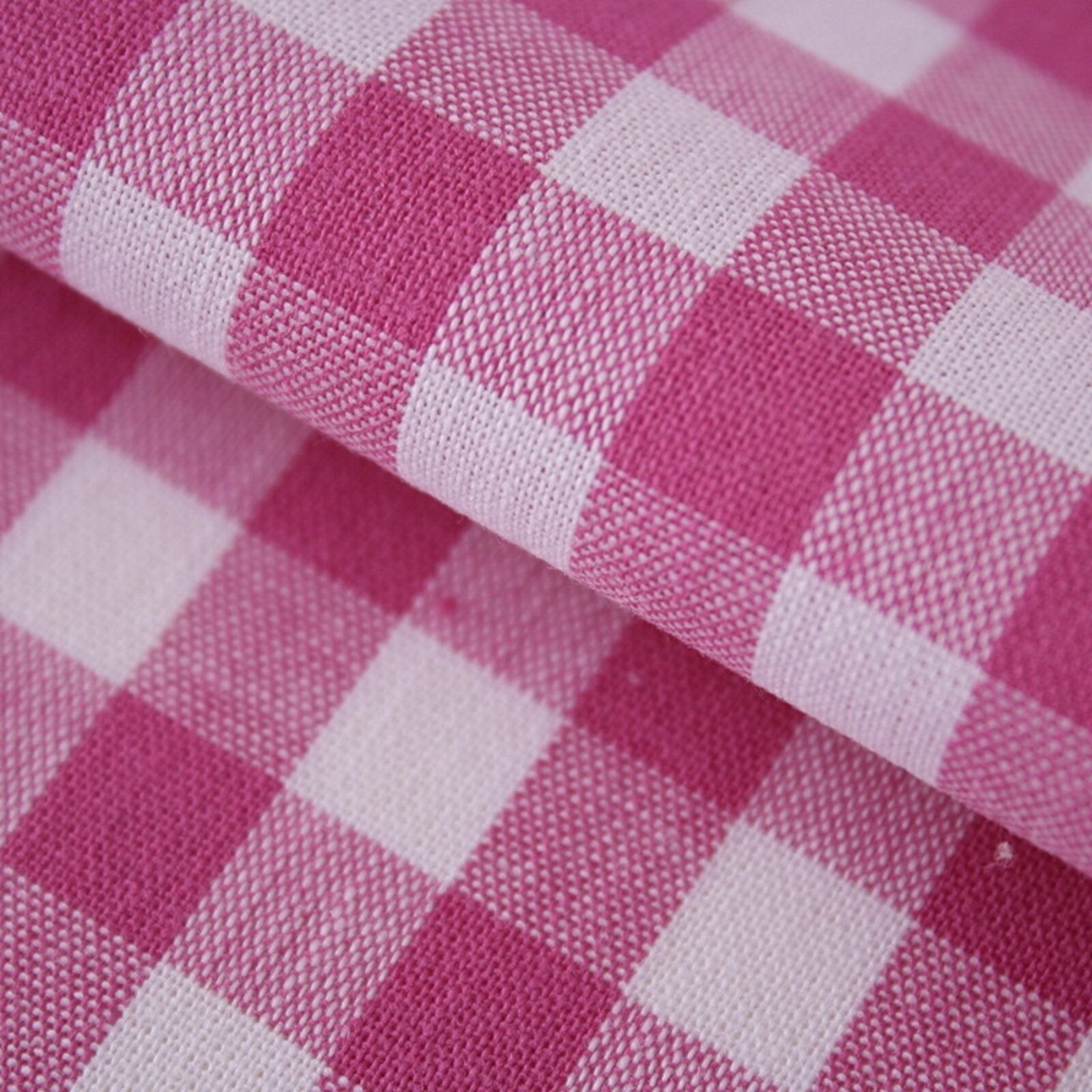 Stoff Meterware Karo 1x1 cm Pink