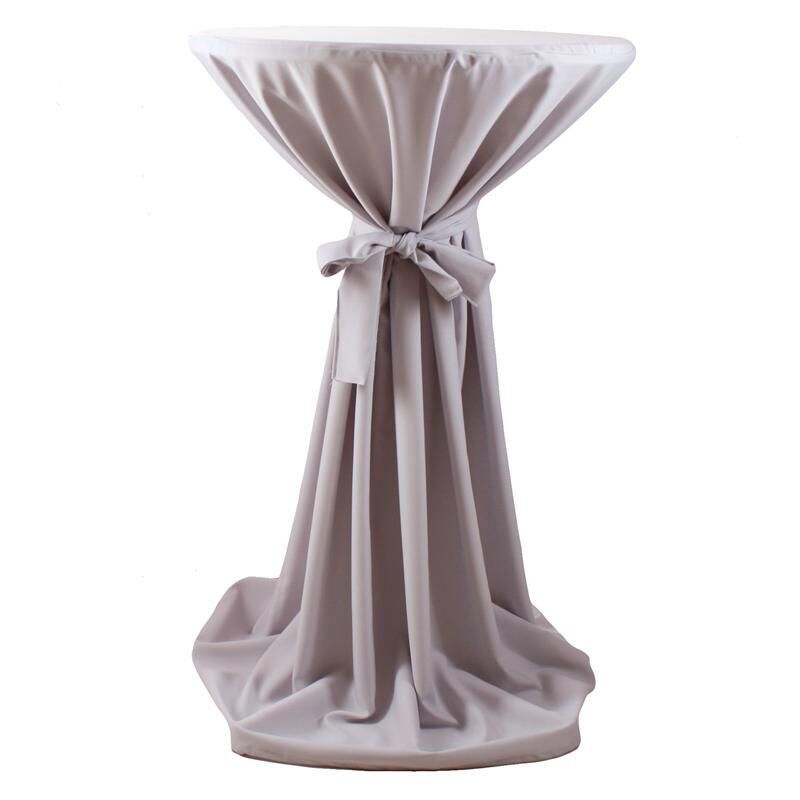 Stehtischhusse Polyester-60-65 cm-Hellgrau