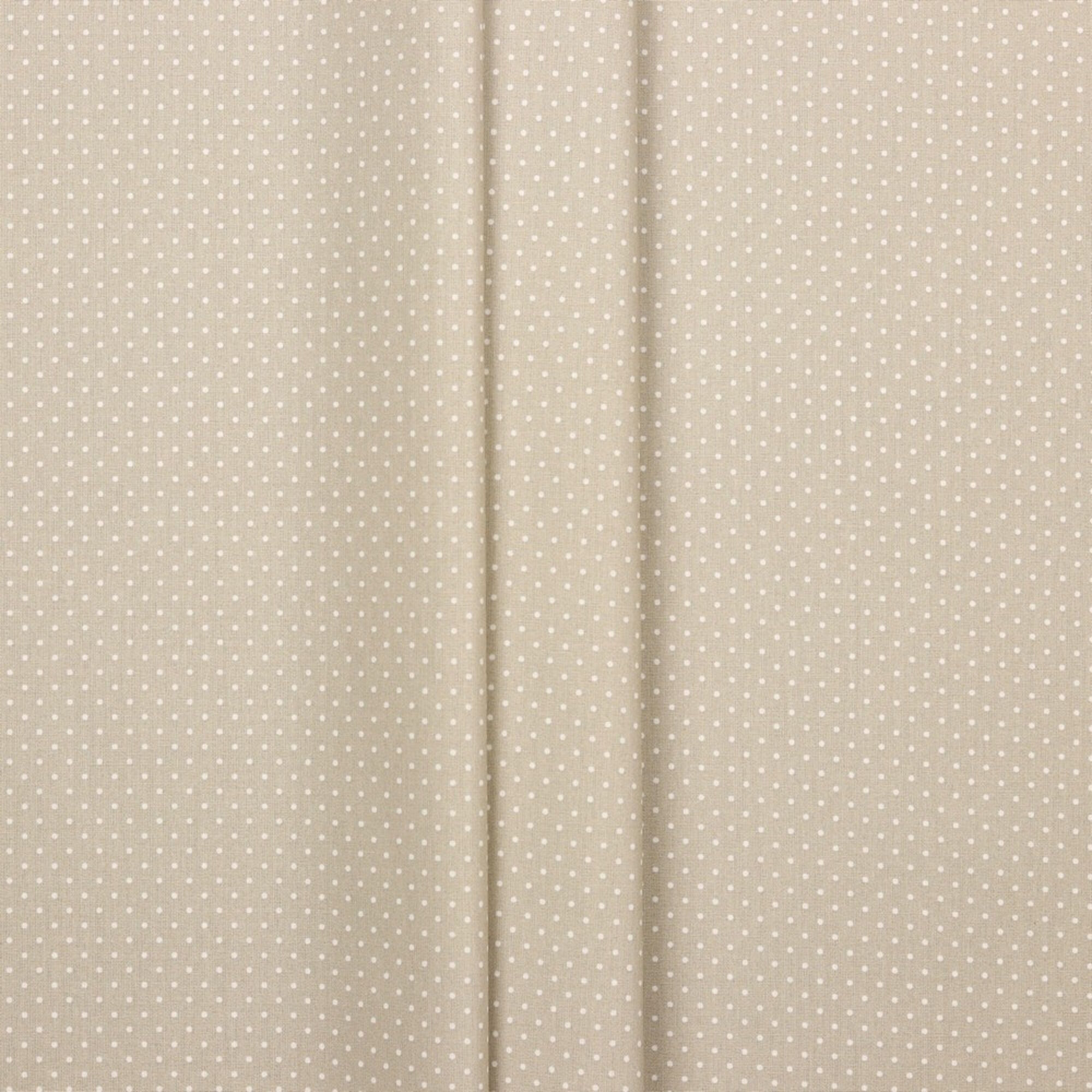 Stoff Punkte Beige Beschichtet