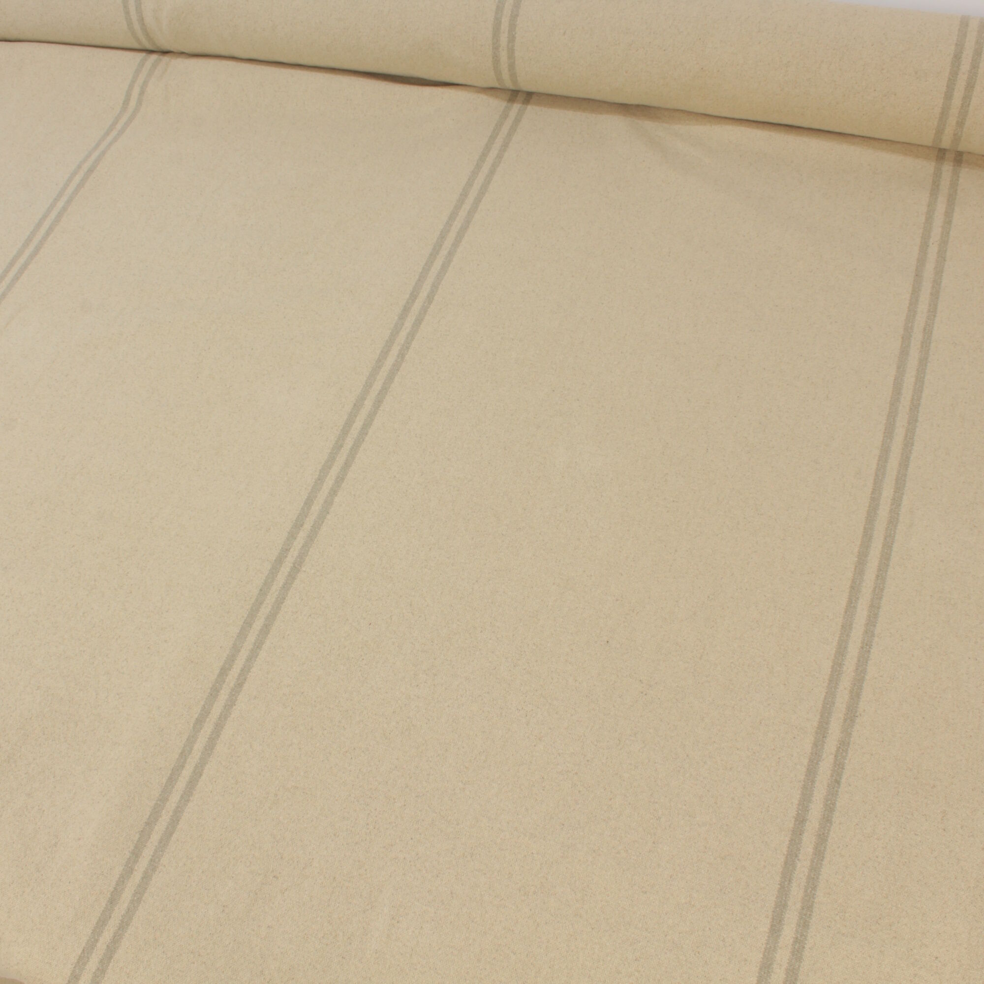 Stoff Meterware Streifen Josefine Beige Möbelbezugsstoff
