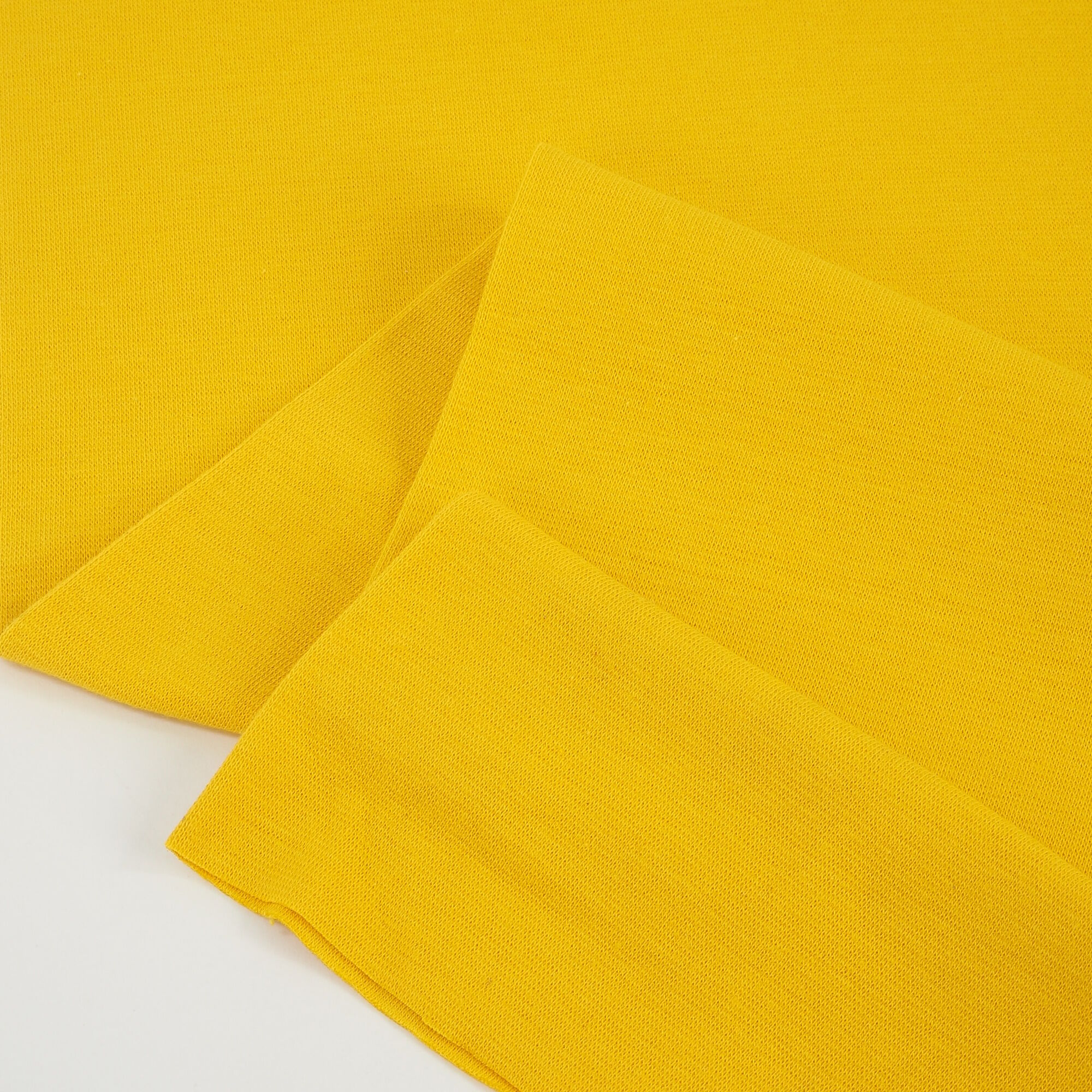 Bio Bündchenstoff Uni Gelb