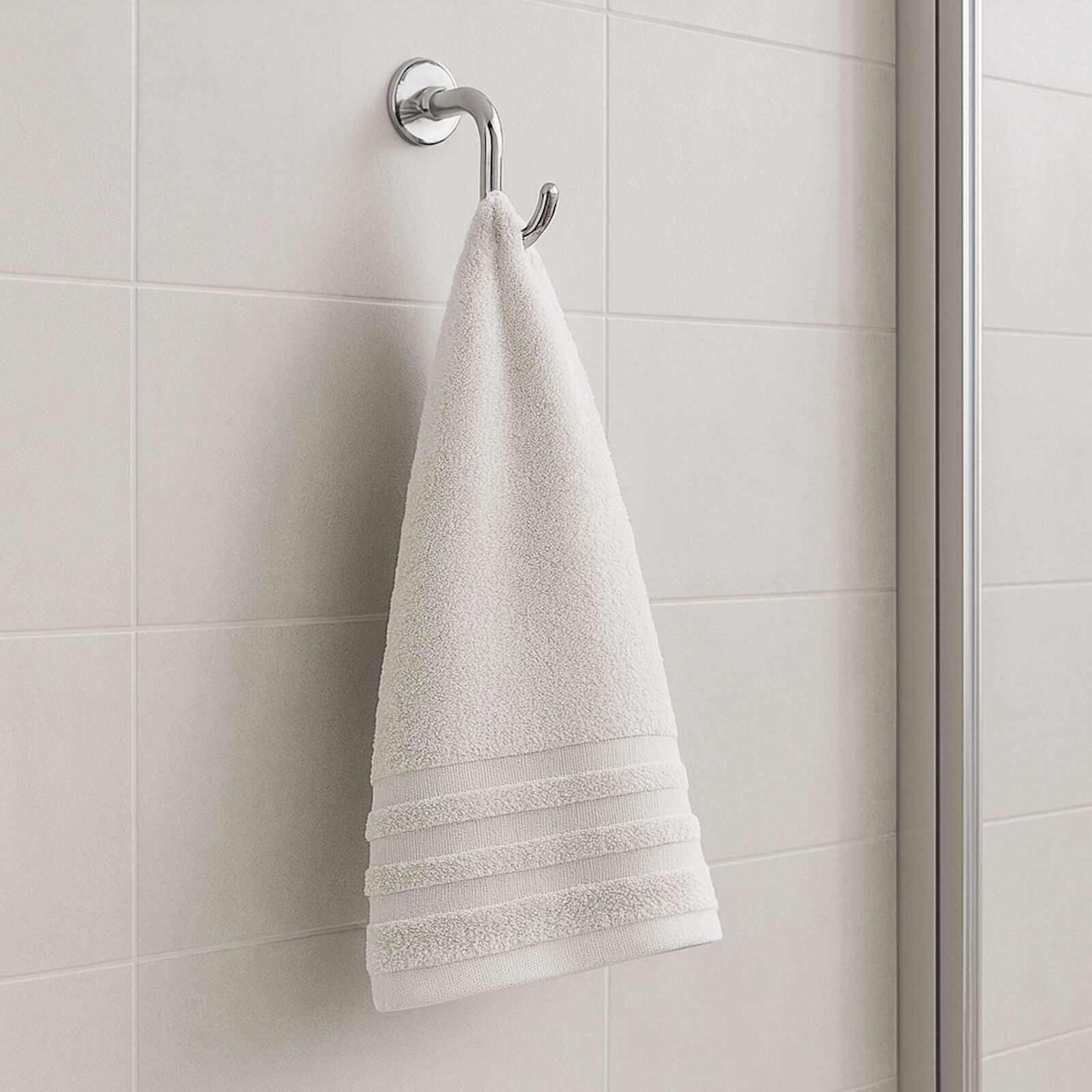 Duschtuch 70x140 cm Palma 3-Streifen Weiß