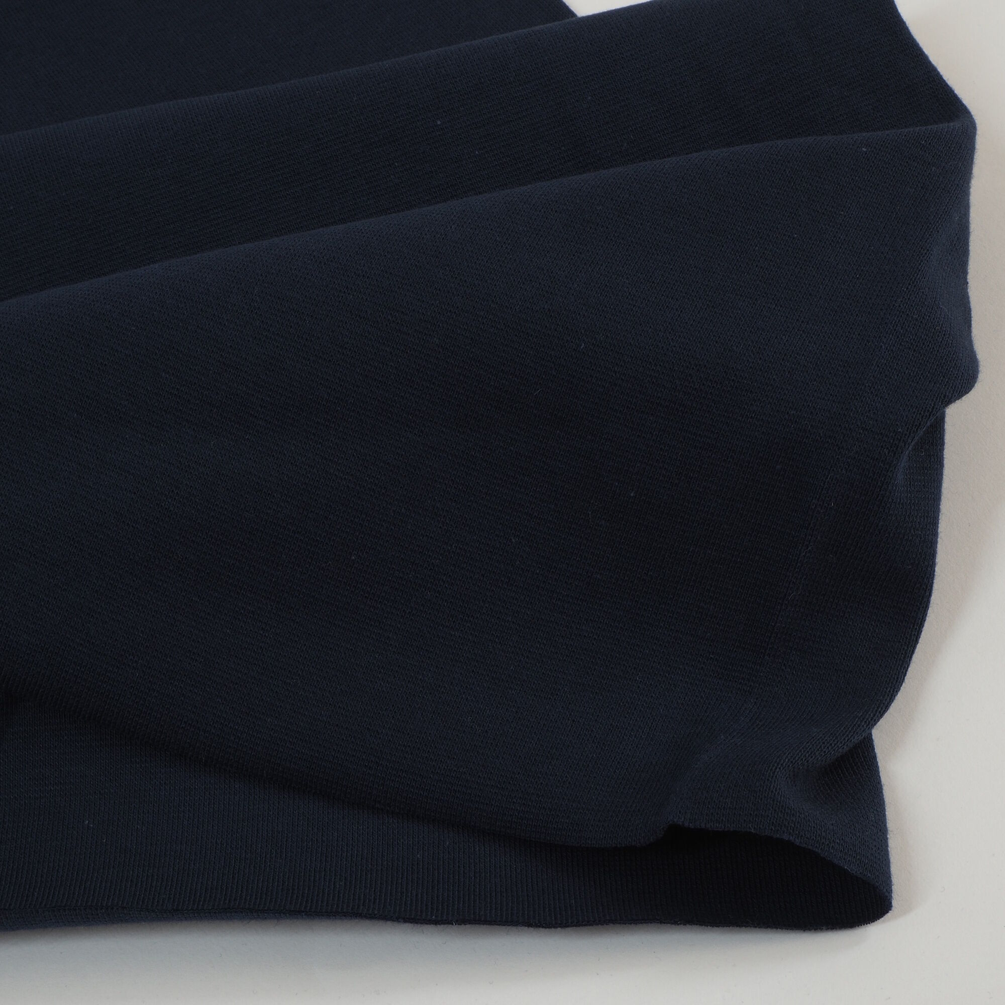 Bündchenstoff Uni Marine Blau