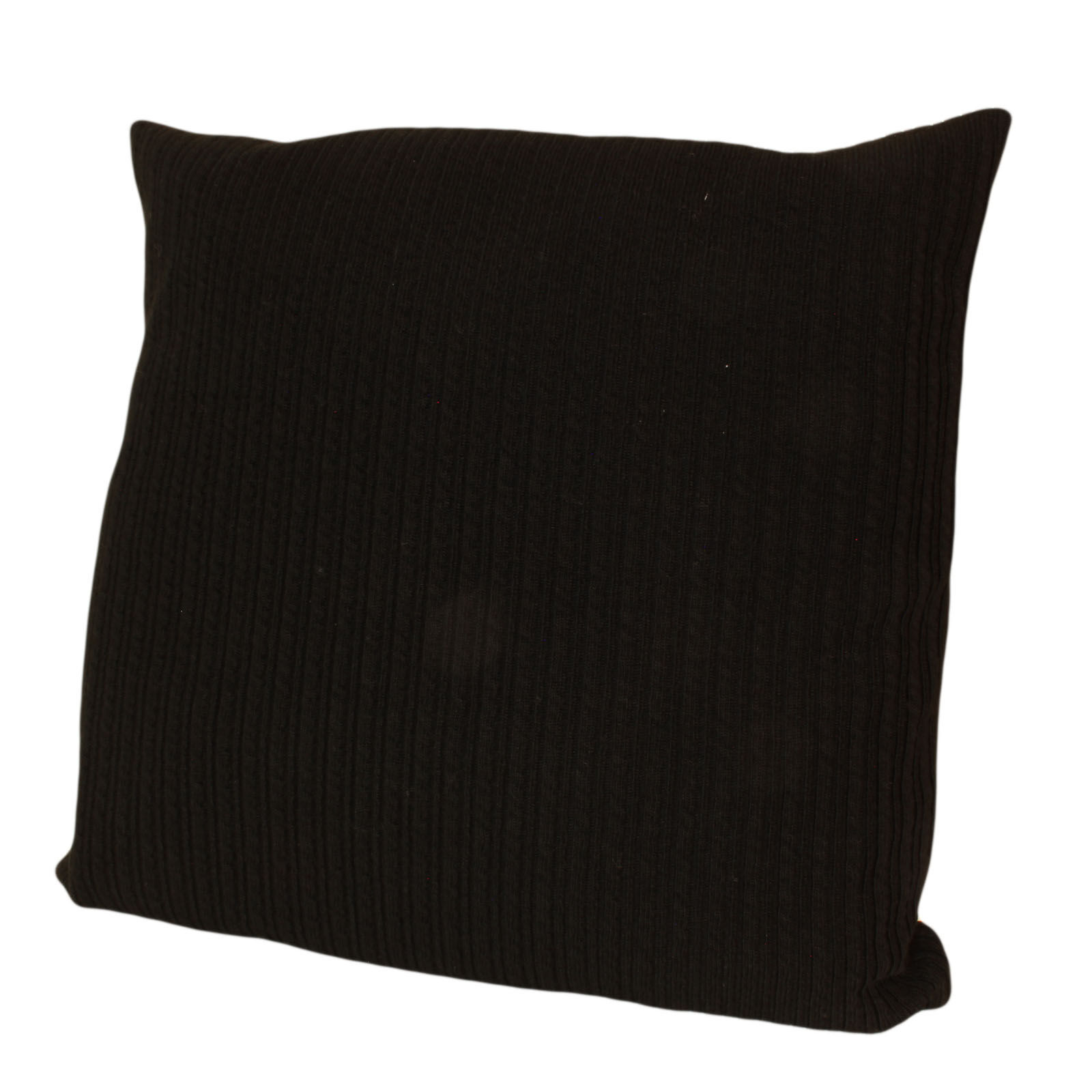Strick Kissenhülle 50x50 Zopf Schwarz