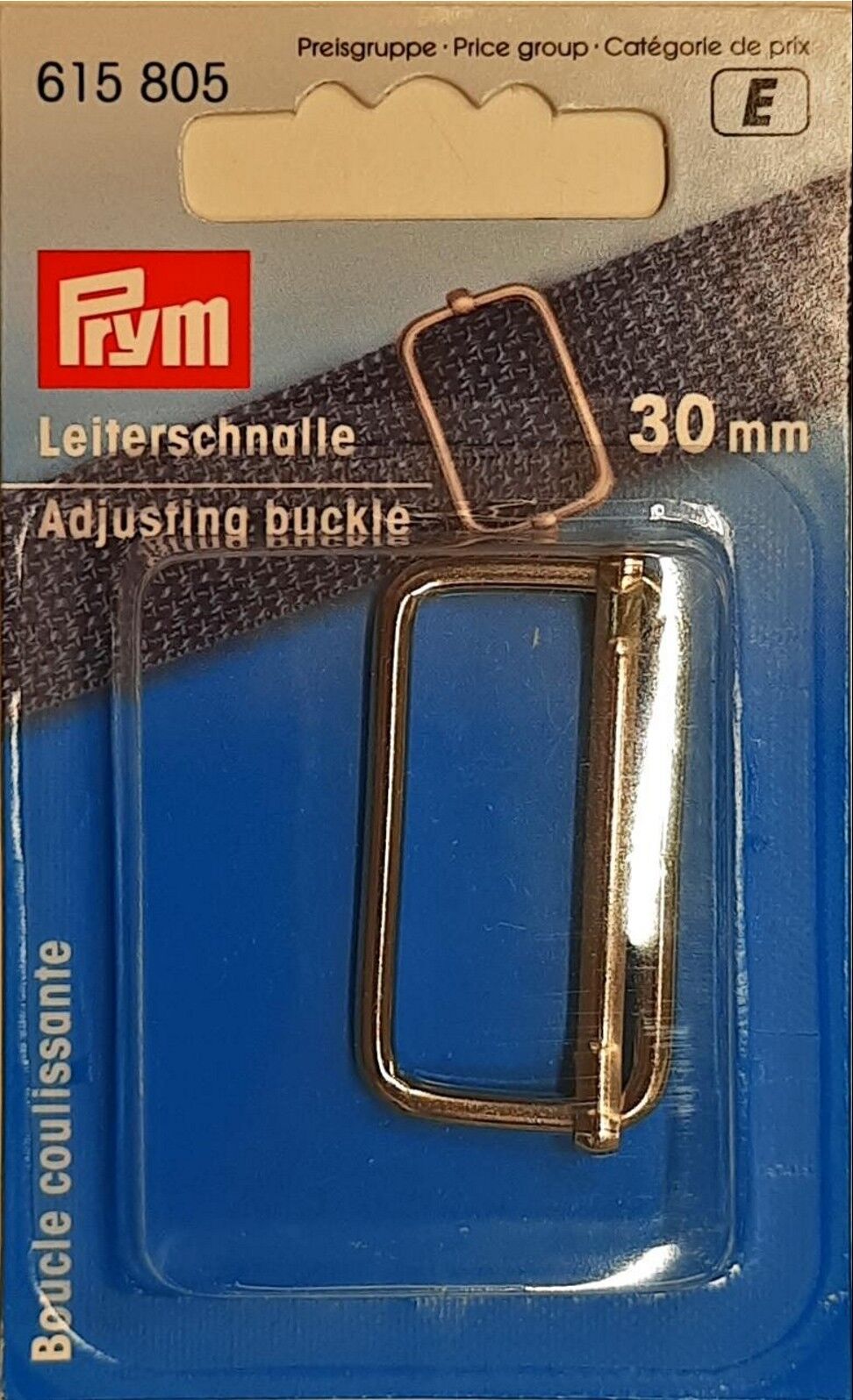 Leiterschnalle 30 mm silber