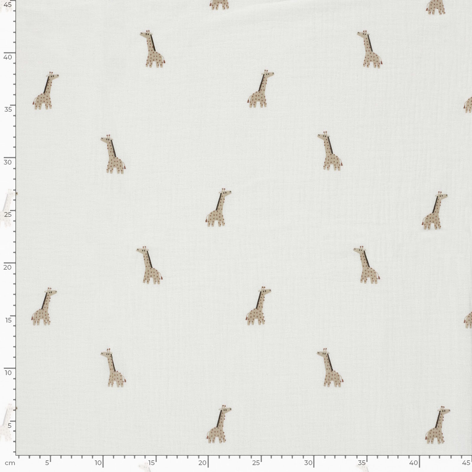 Giraffe Musselin Stoff Meterware Baumwolle 150 cm