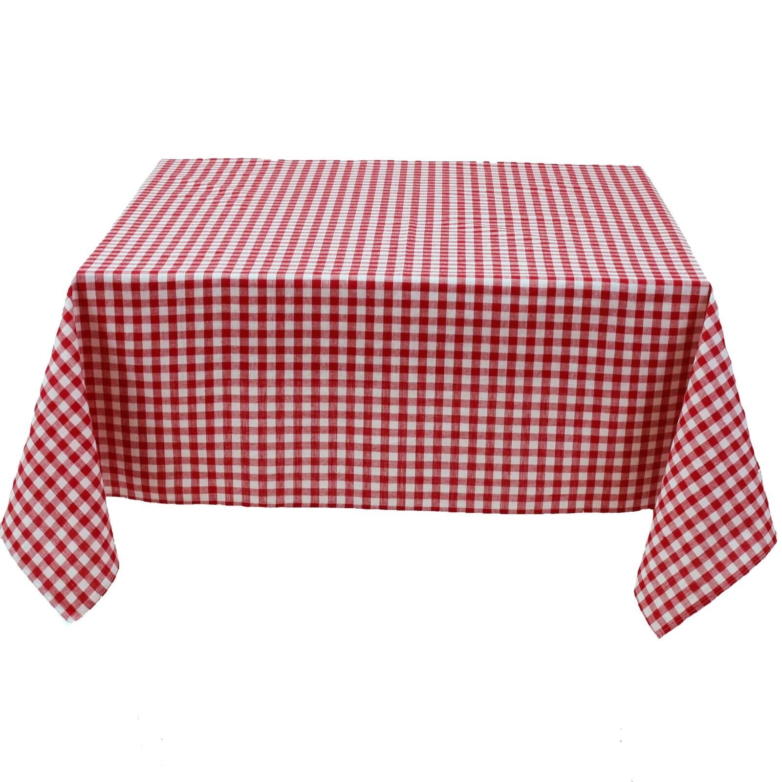 Tischdecke Kariert Rot