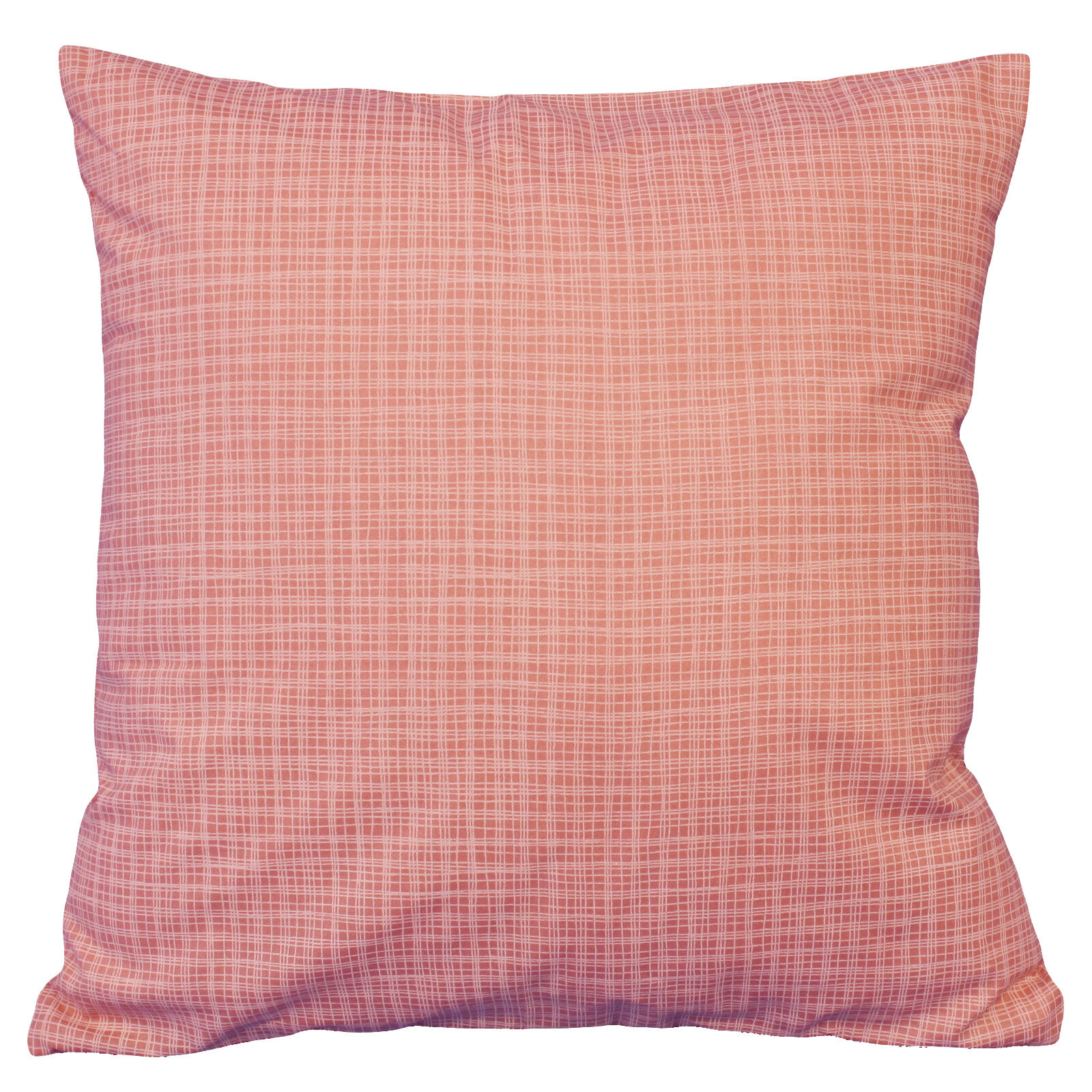 Kissenbezug 40x40 cm Streifenkaro Altrosa