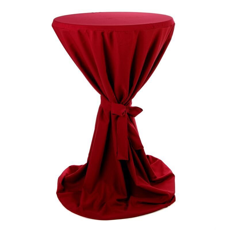 Stehtischhusse Polyester-70-75 cm-Bordeaux Rot