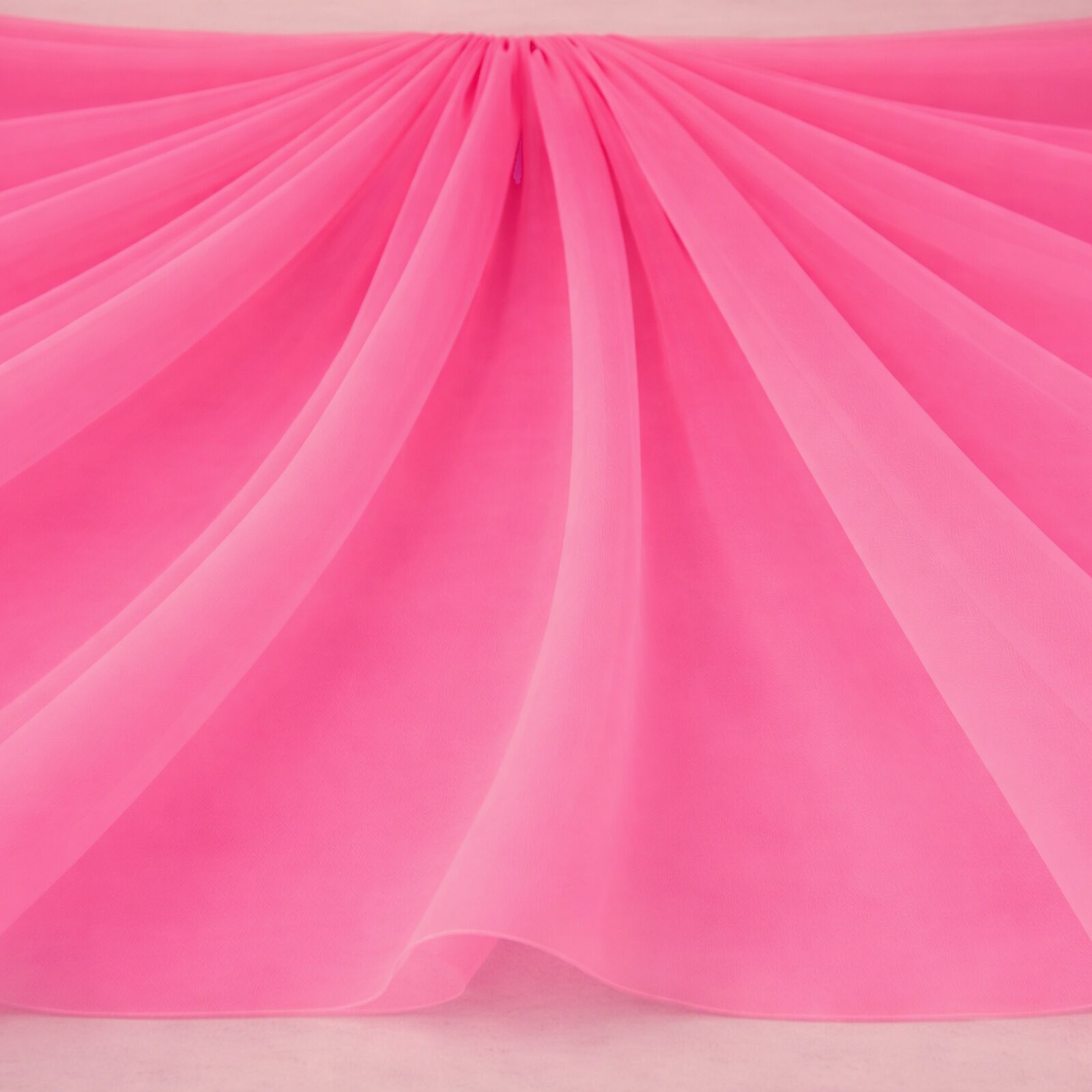 Tüll Stoff Pink feinmaschig transparent