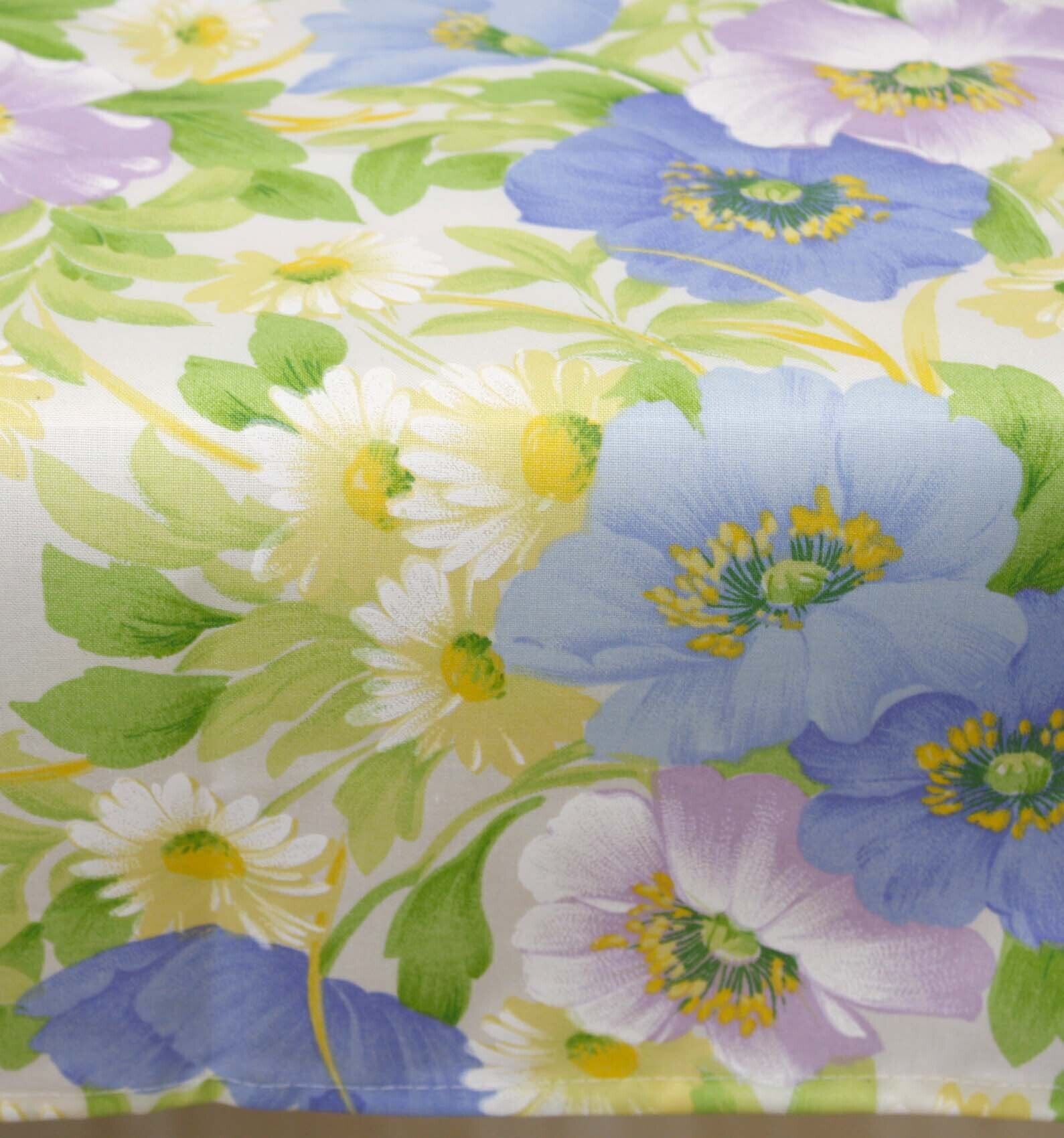 Outdoor Tischdecke Blumen Hellblau