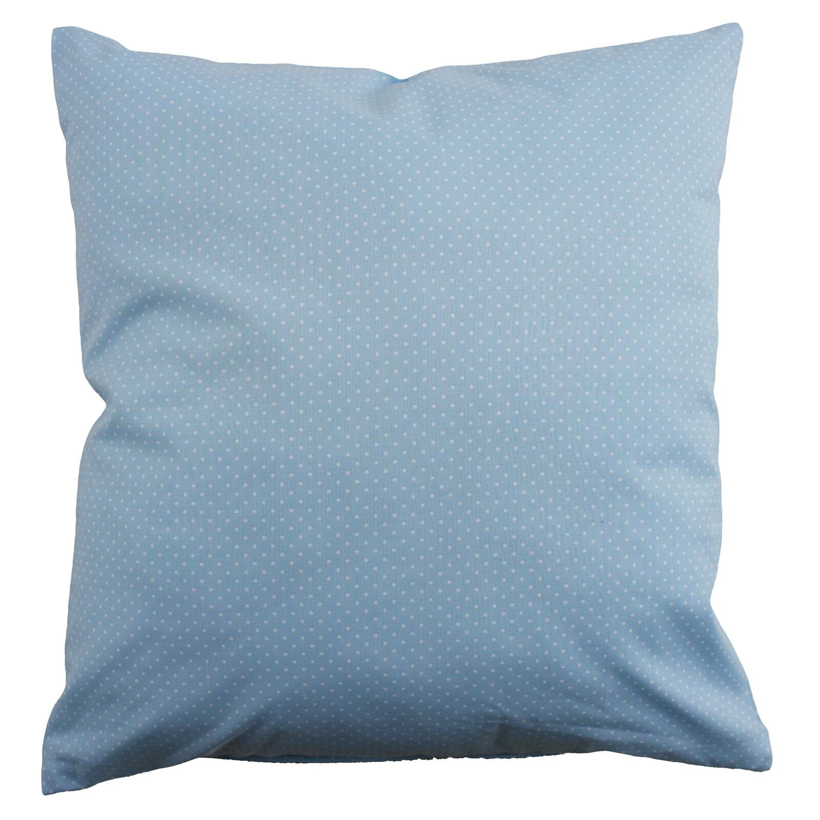 Kissenbezug Punkte 2 mm-40x40-Hellblau