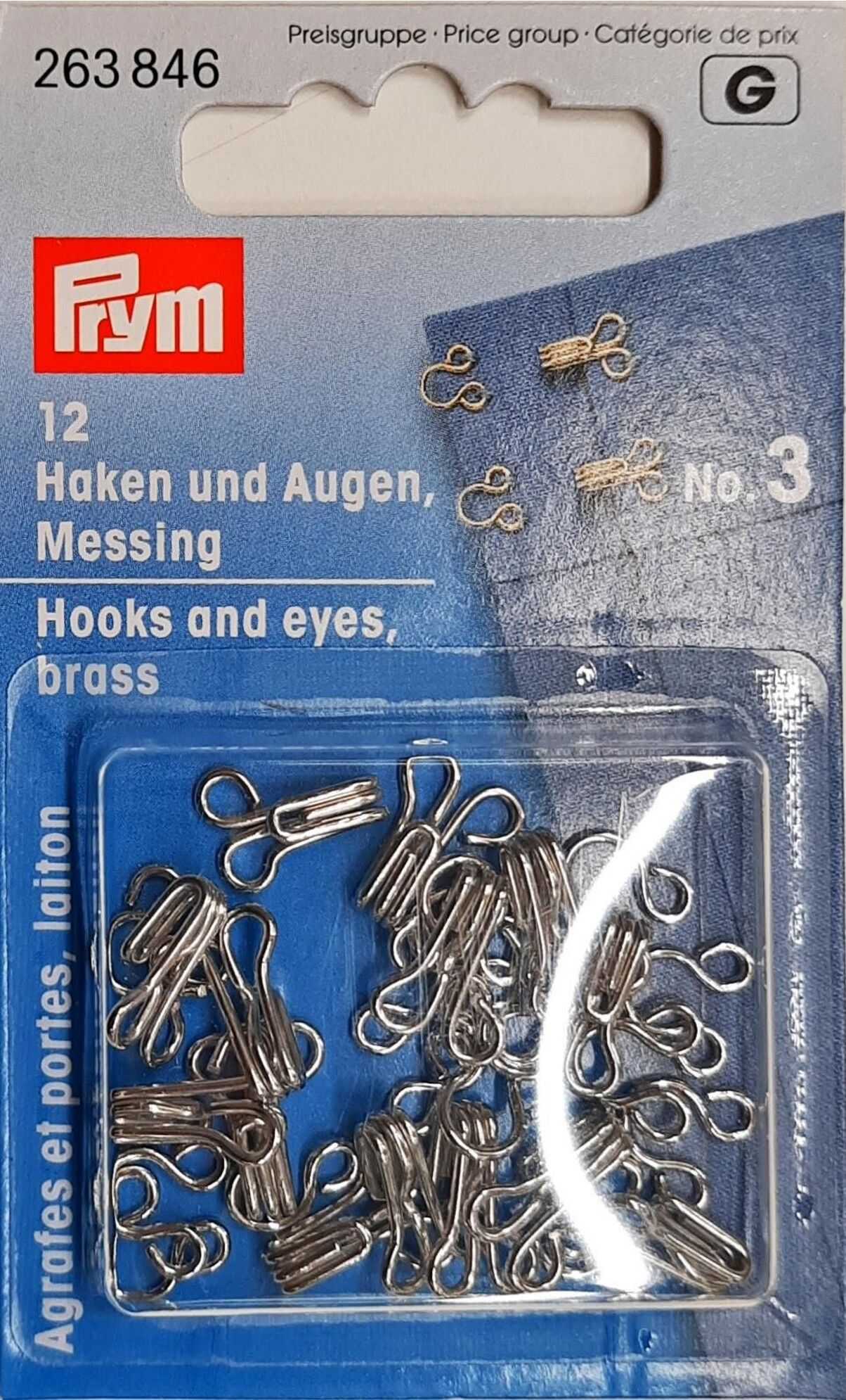 Federhaken und Augen MS 3 silberfarbig