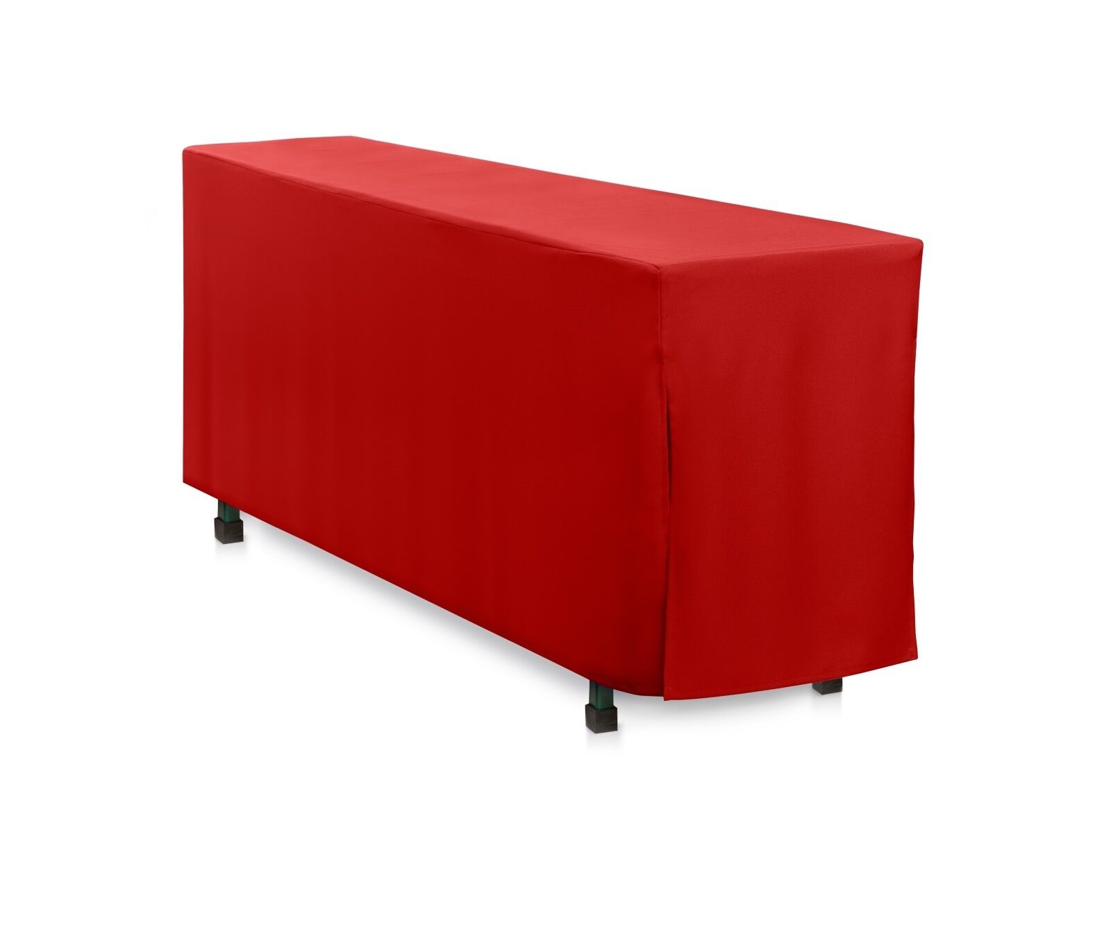 Biertischhusse bodenlang Linon-200x50-Rot