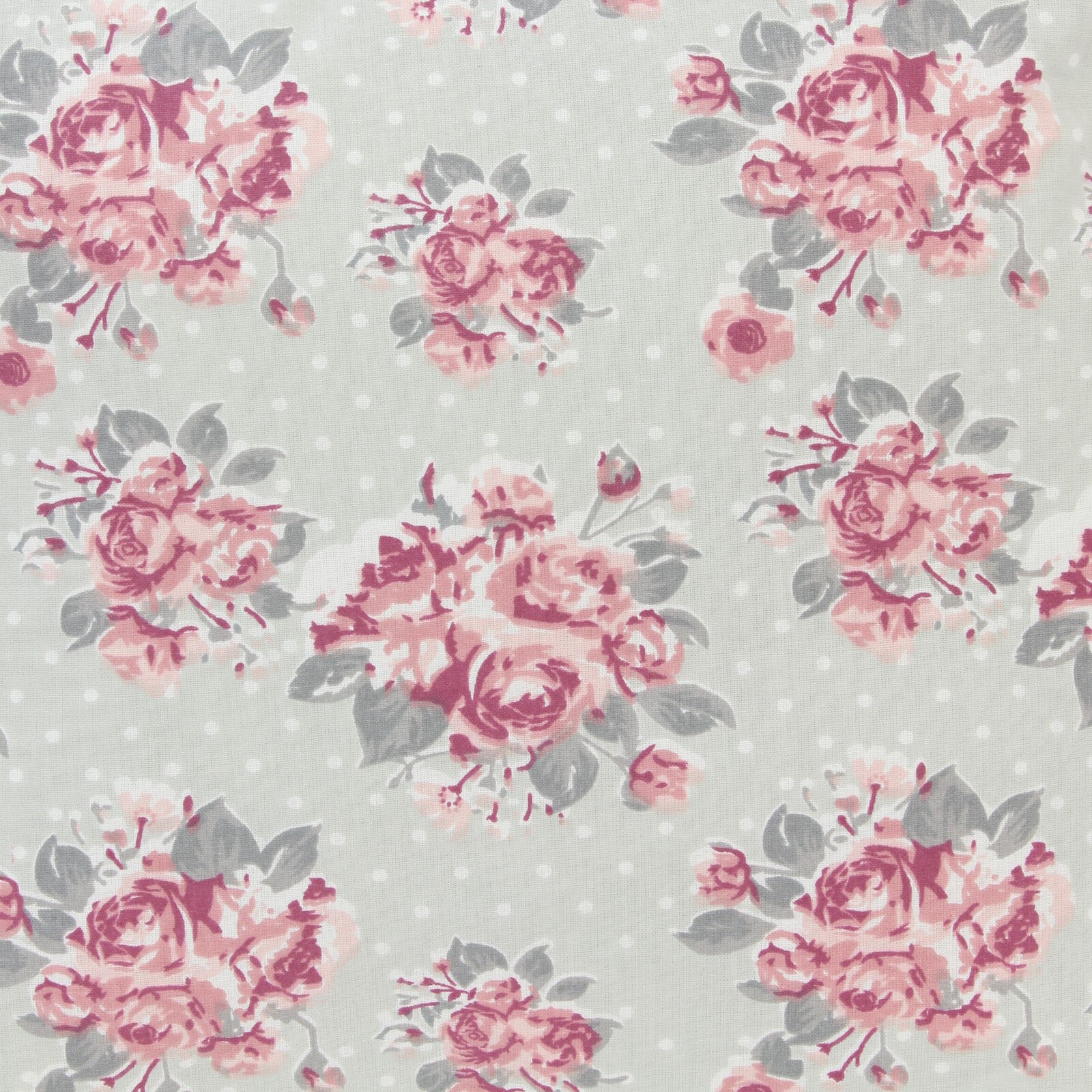 Blumen Kissenbezug 30x30 Rosen Punkte