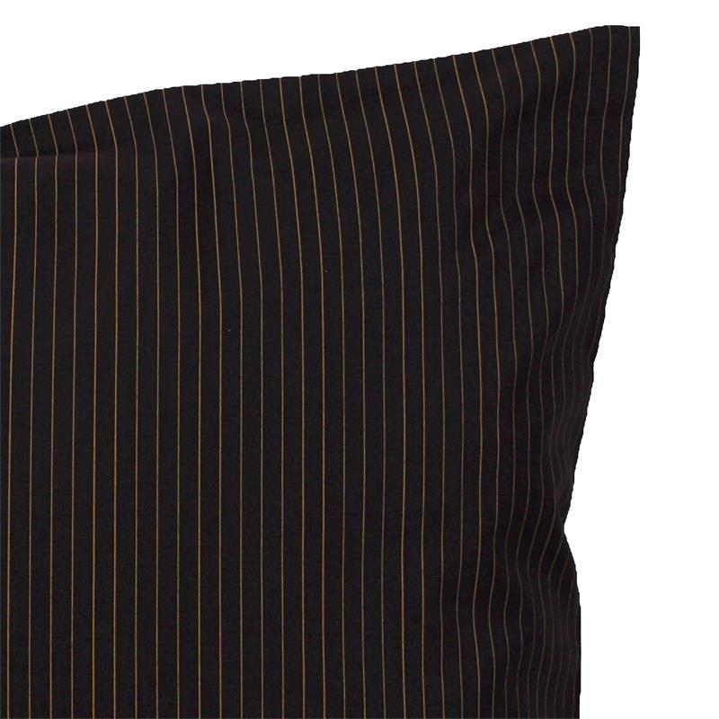 Kissenbezüge Nadelstreifen Schwarz 40x40 2er Set