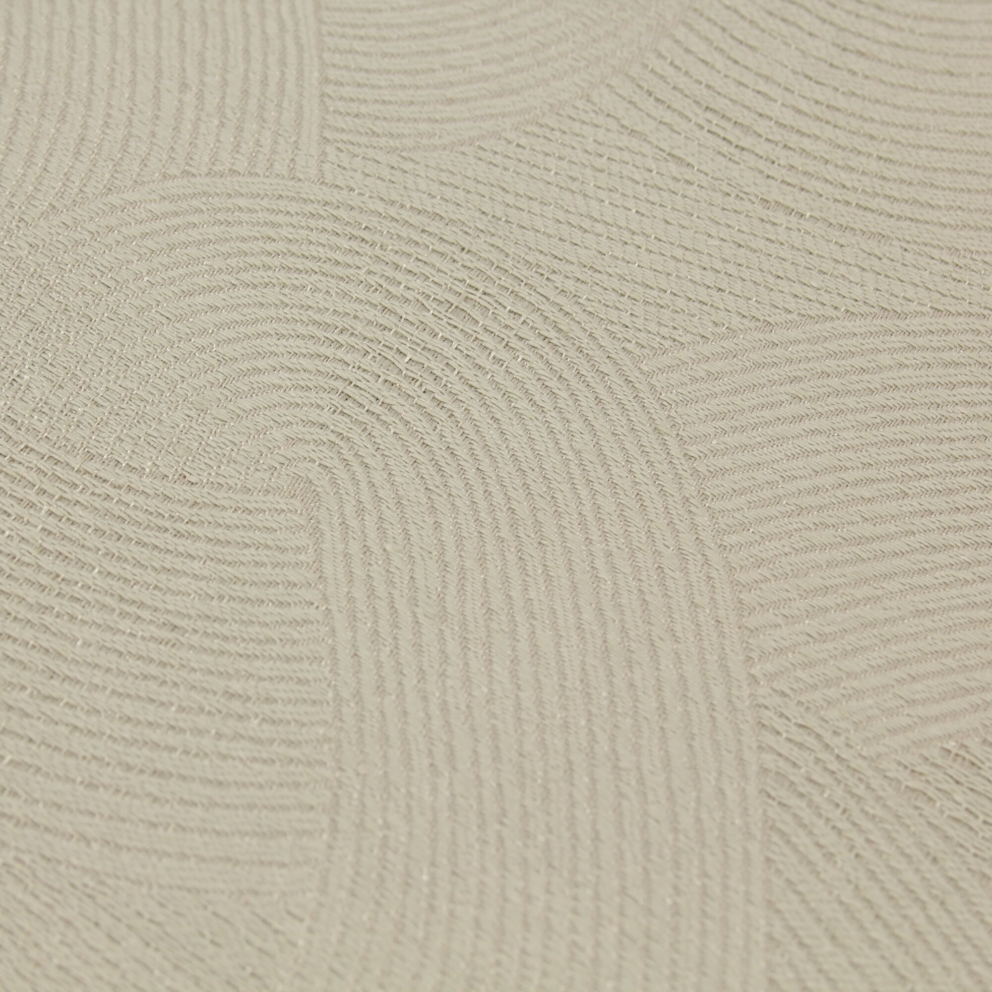 Stoff Meterware Struktur Kreis Beige