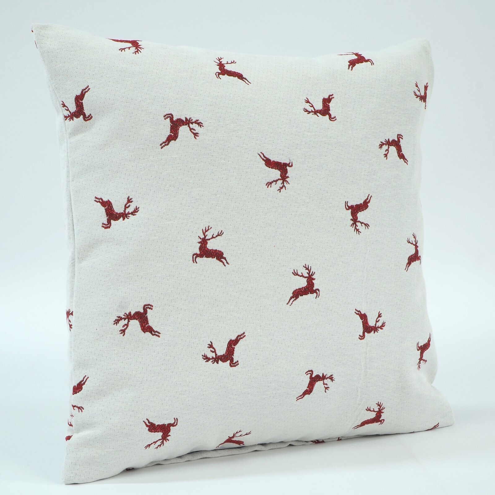 Kissenbezug Hirschmotiv Jacquard Landhaus Made in DE
