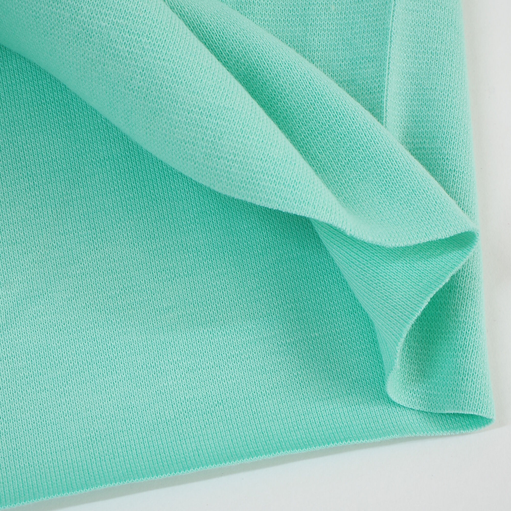 Bündchenstoff Uni Mint Grün