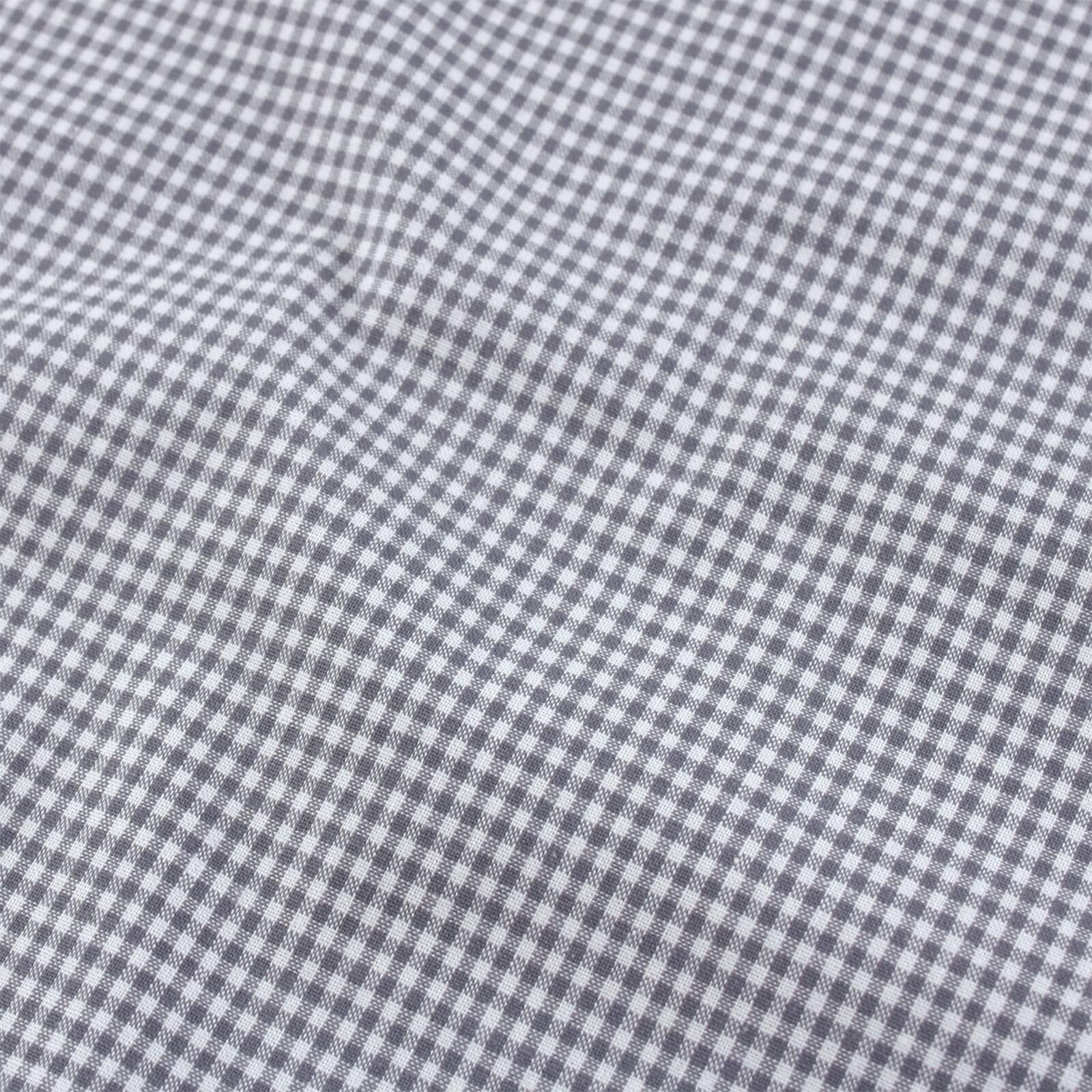 Stoff Meterware Karo 2x2 mm Grau