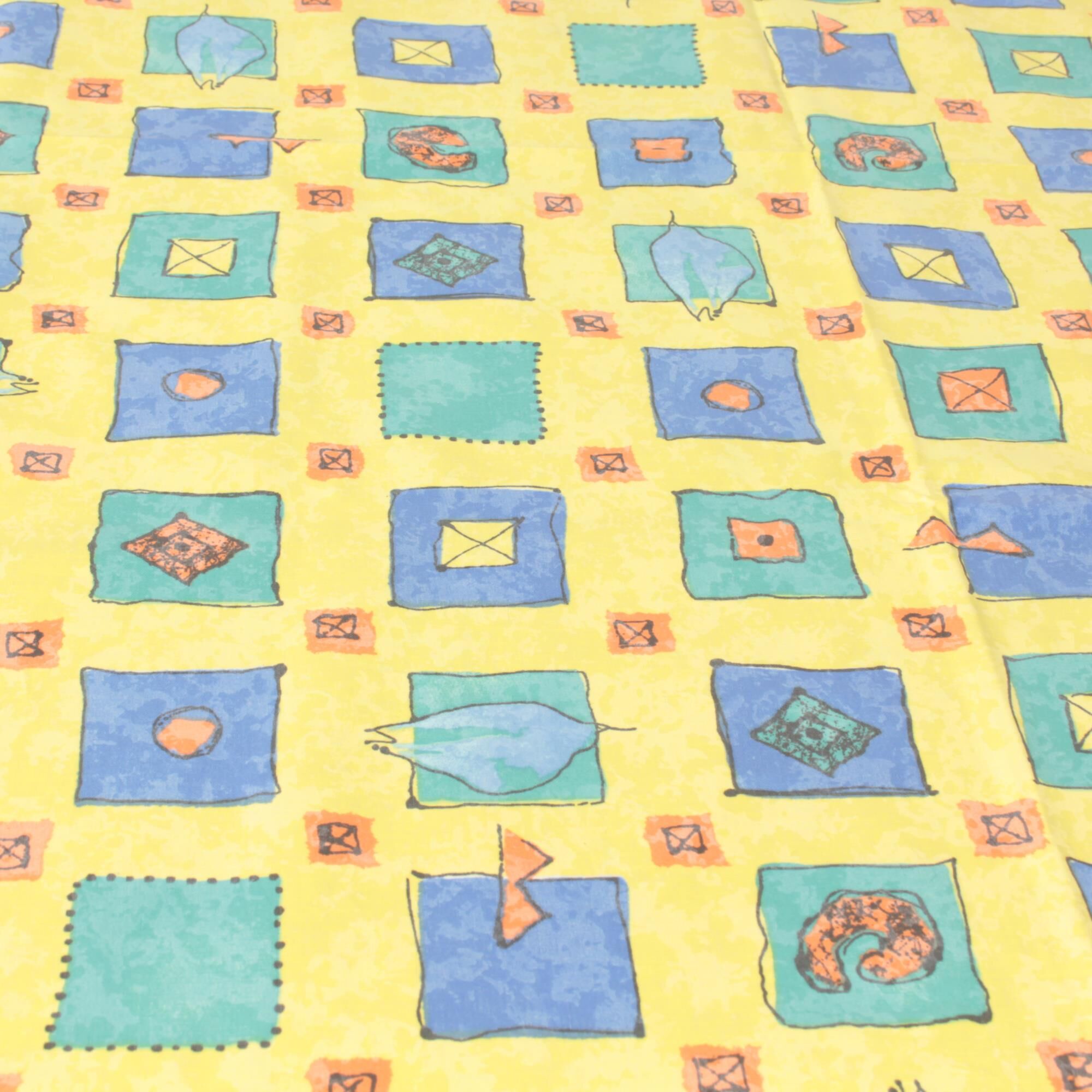 Outdoor Tischdecke 130x170 cm Memory Gelb