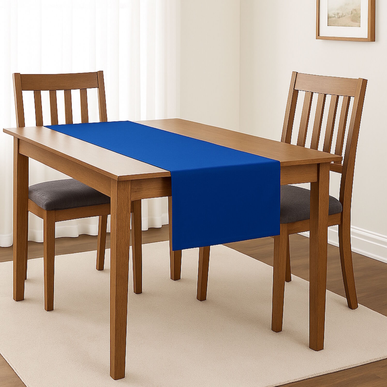Tischläufer 45x145 cm Polyester-Kobalt Blau