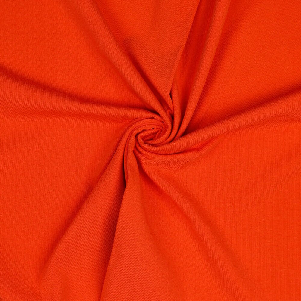 Stoff Meterware Orange Jersey