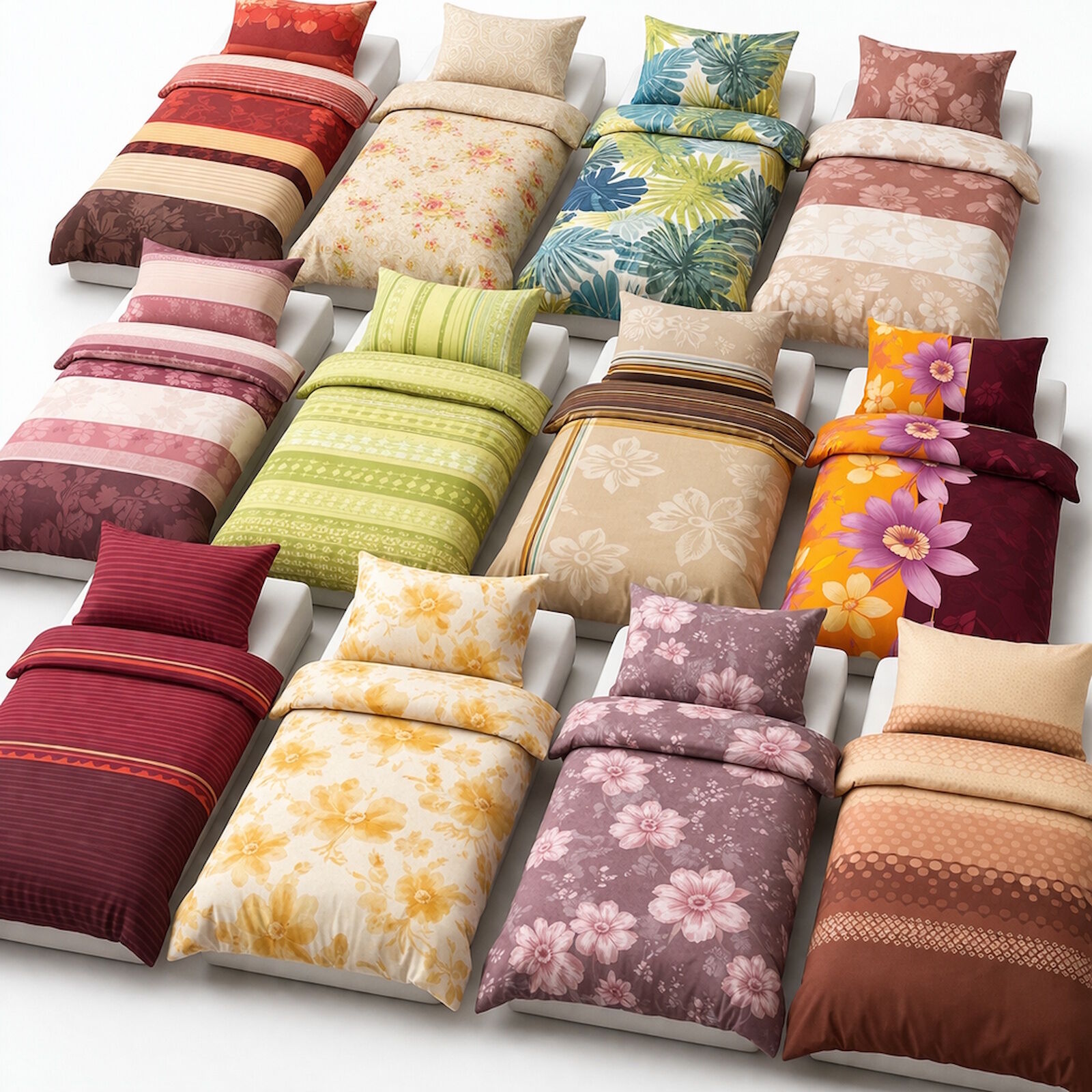 Pflege Überraschungs-Bettwäsche 135x200 cm Biber Baumwolle